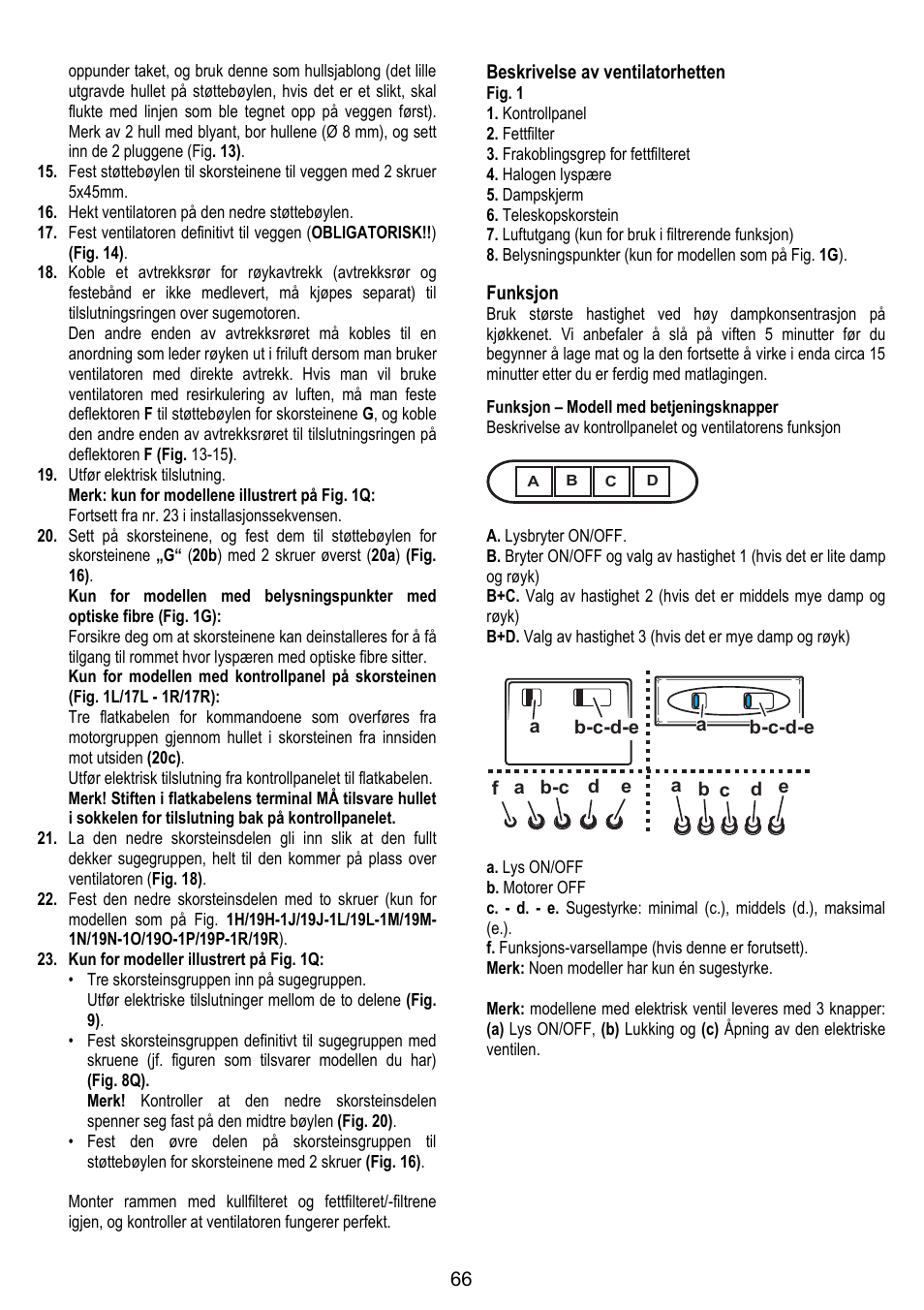 ELICA STENAR User Manual | Page 66 / 132