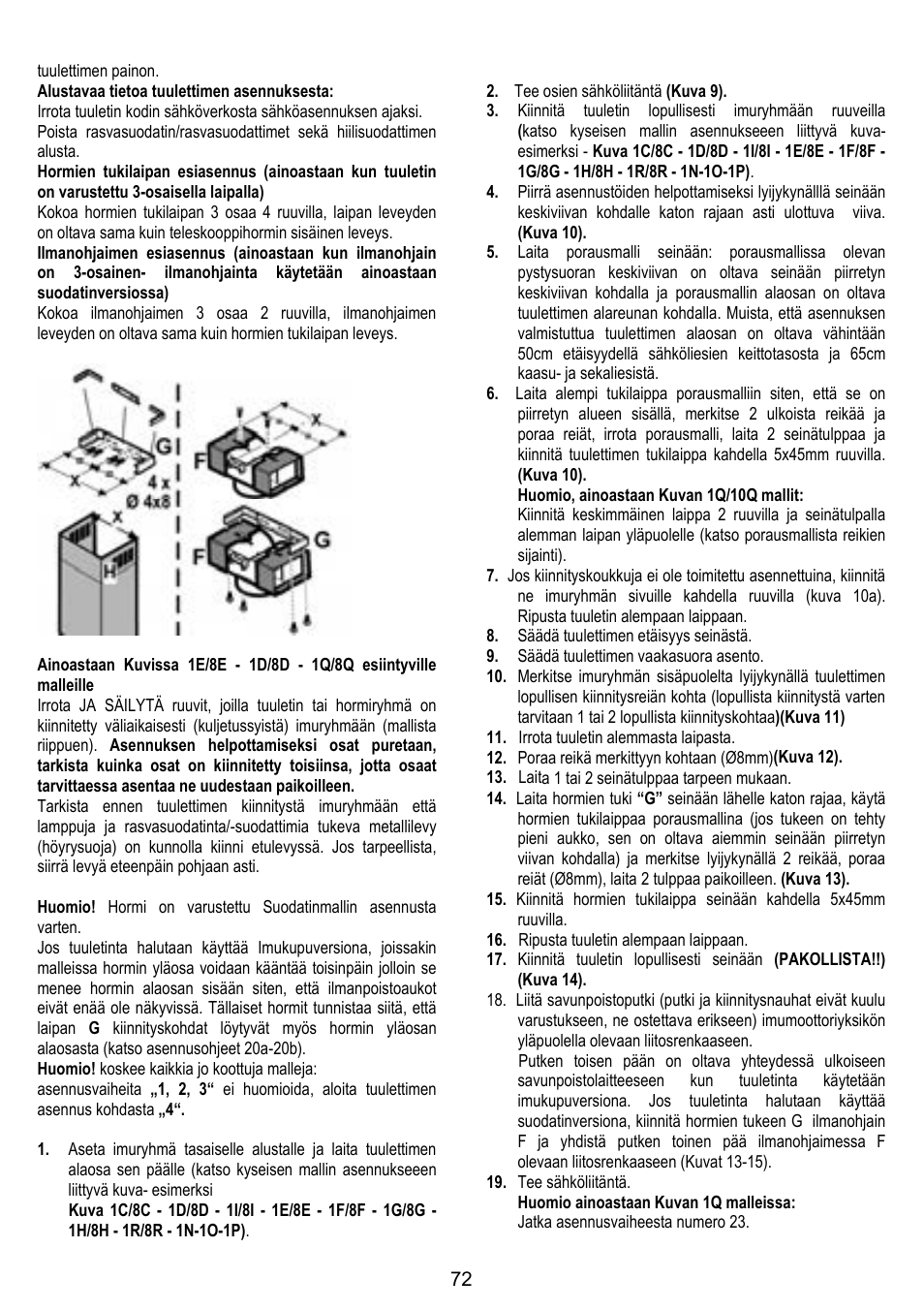 ELICA STENAR User Manual | Page 72 / 132