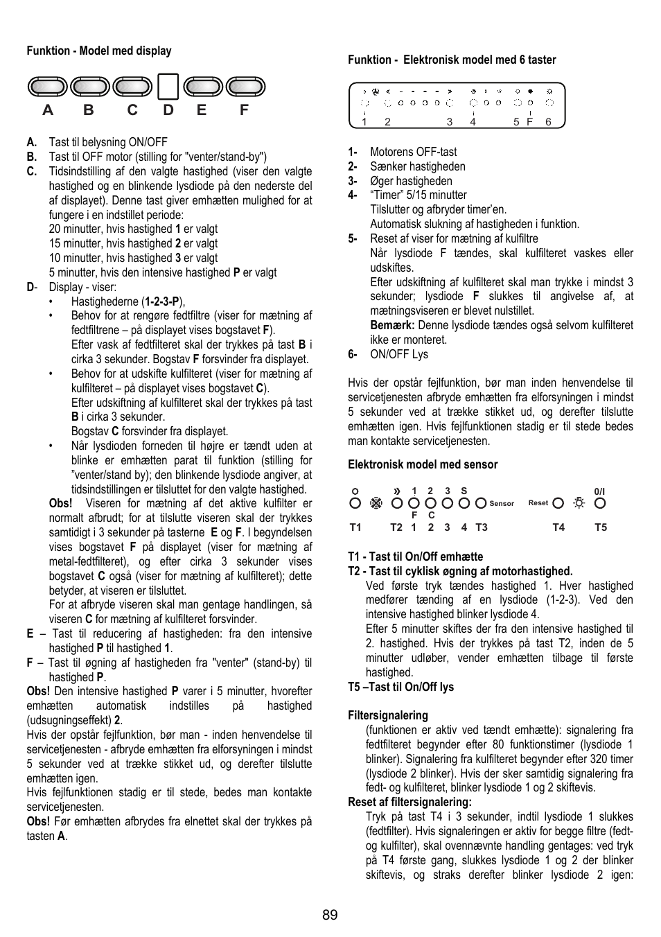 ELICA STENAR User Manual | Page 89 / 132