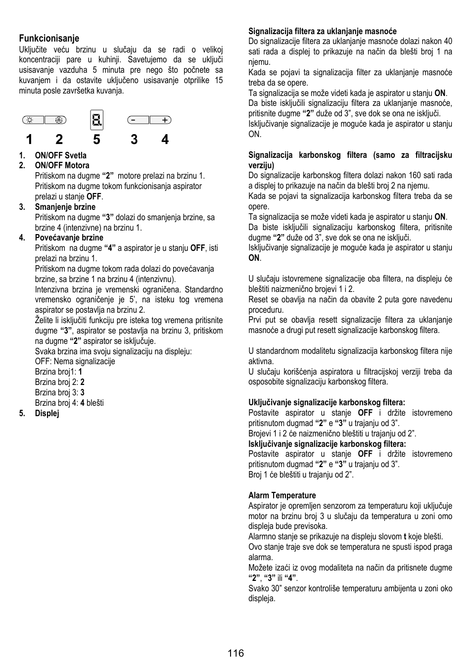 ELICA TRENDY User Manual | Page 116 / 140