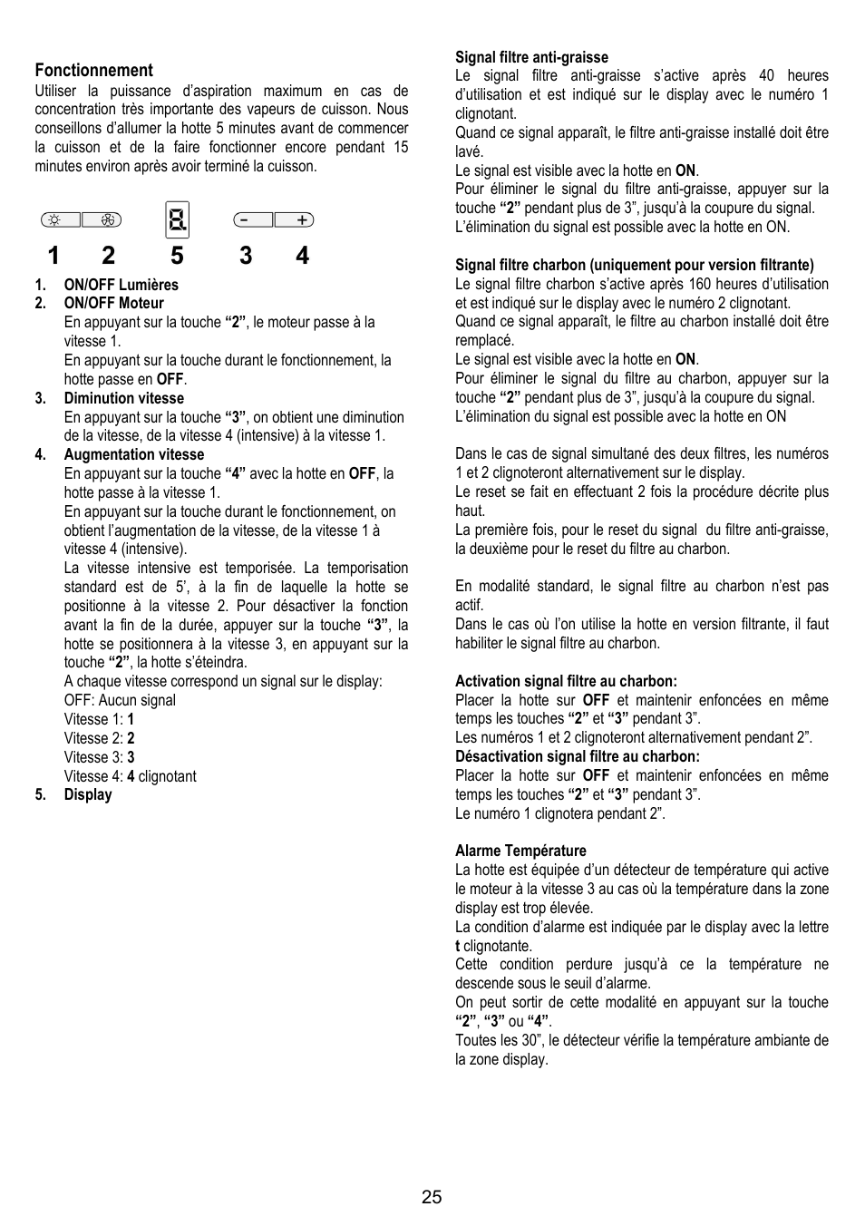 ELICA TRENDY User Manual | Page 25 / 140