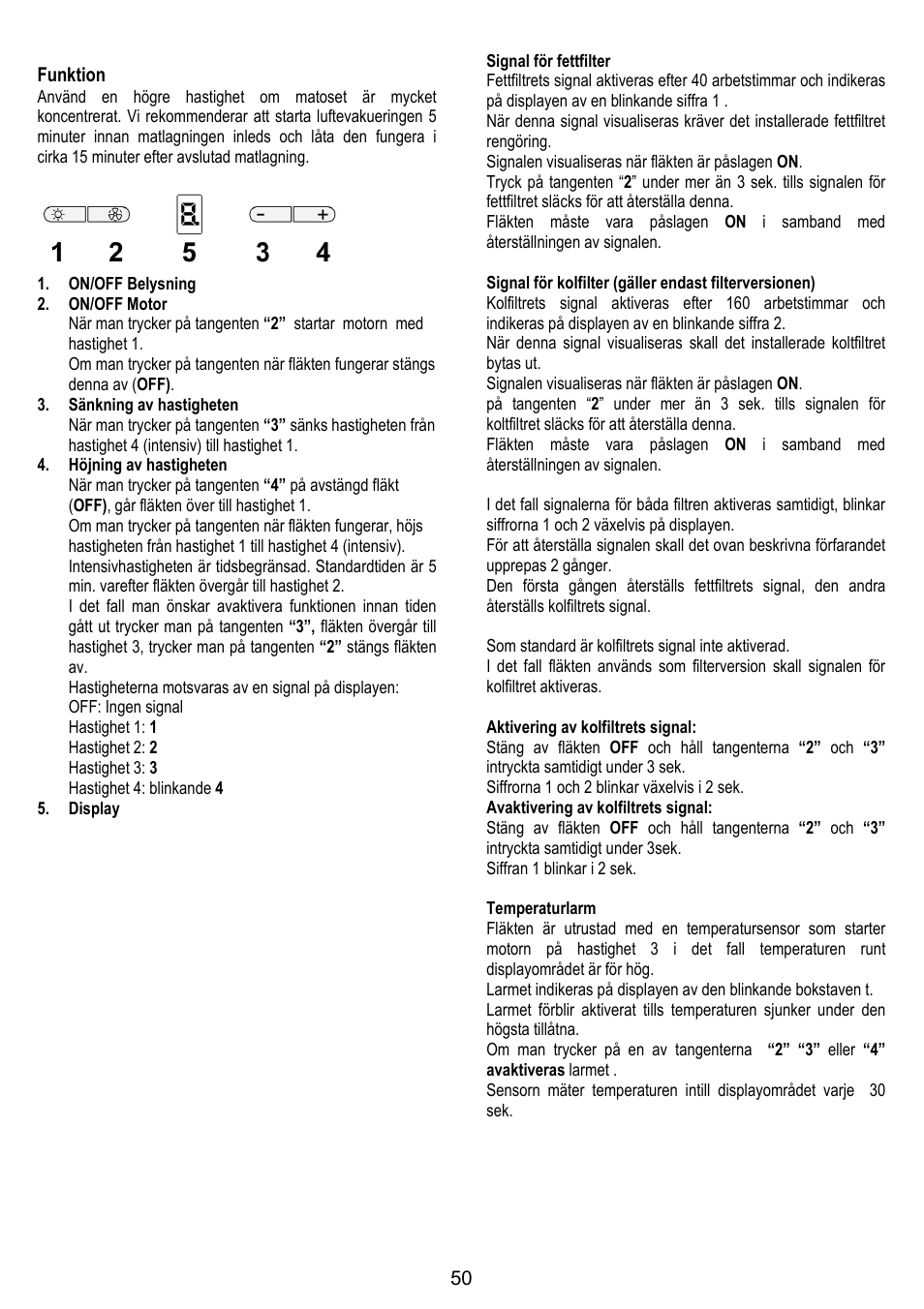 ELICA TRENDY User Manual | Page 50 / 140