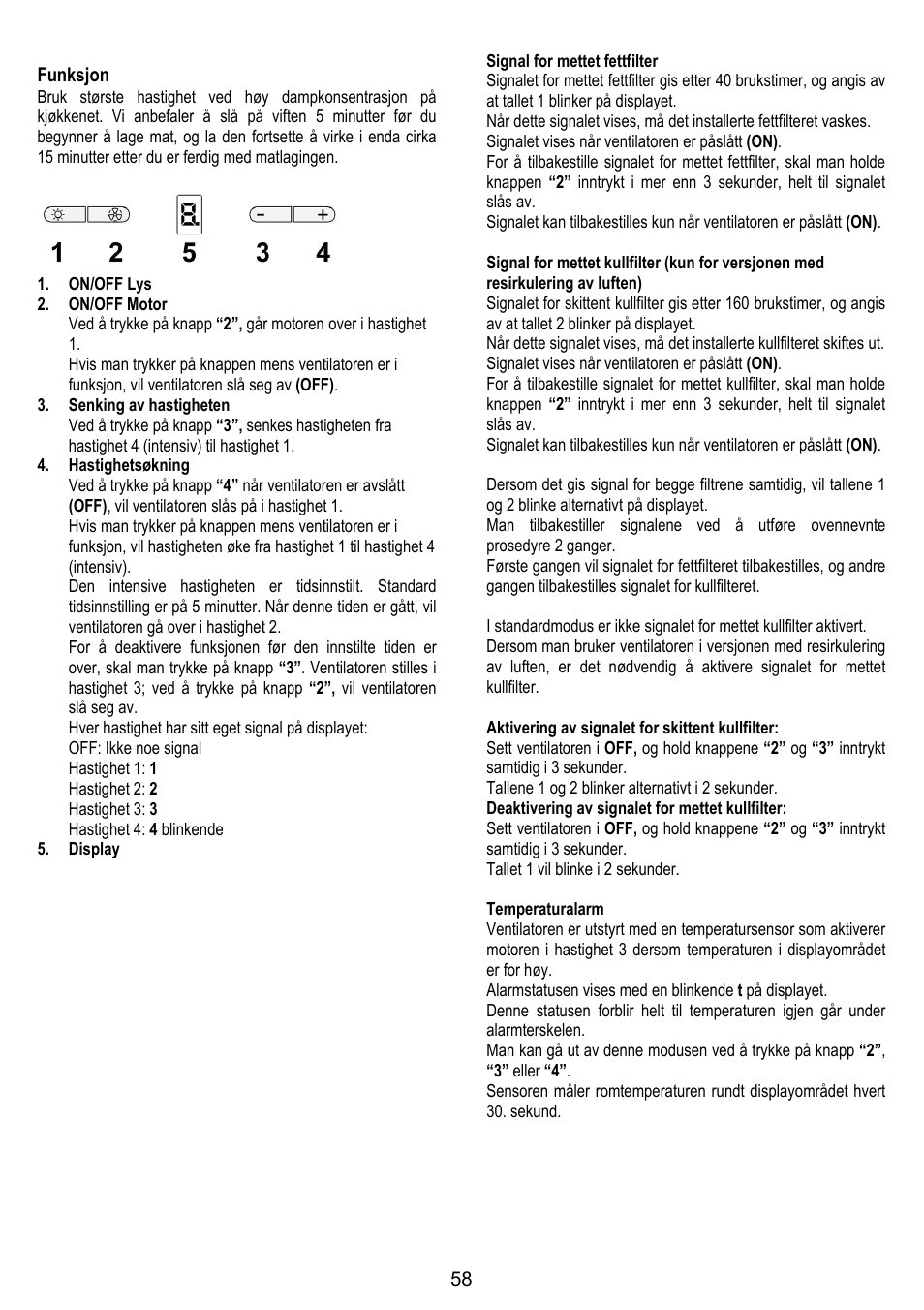 ELICA TRENDY User Manual | Page 58 / 140