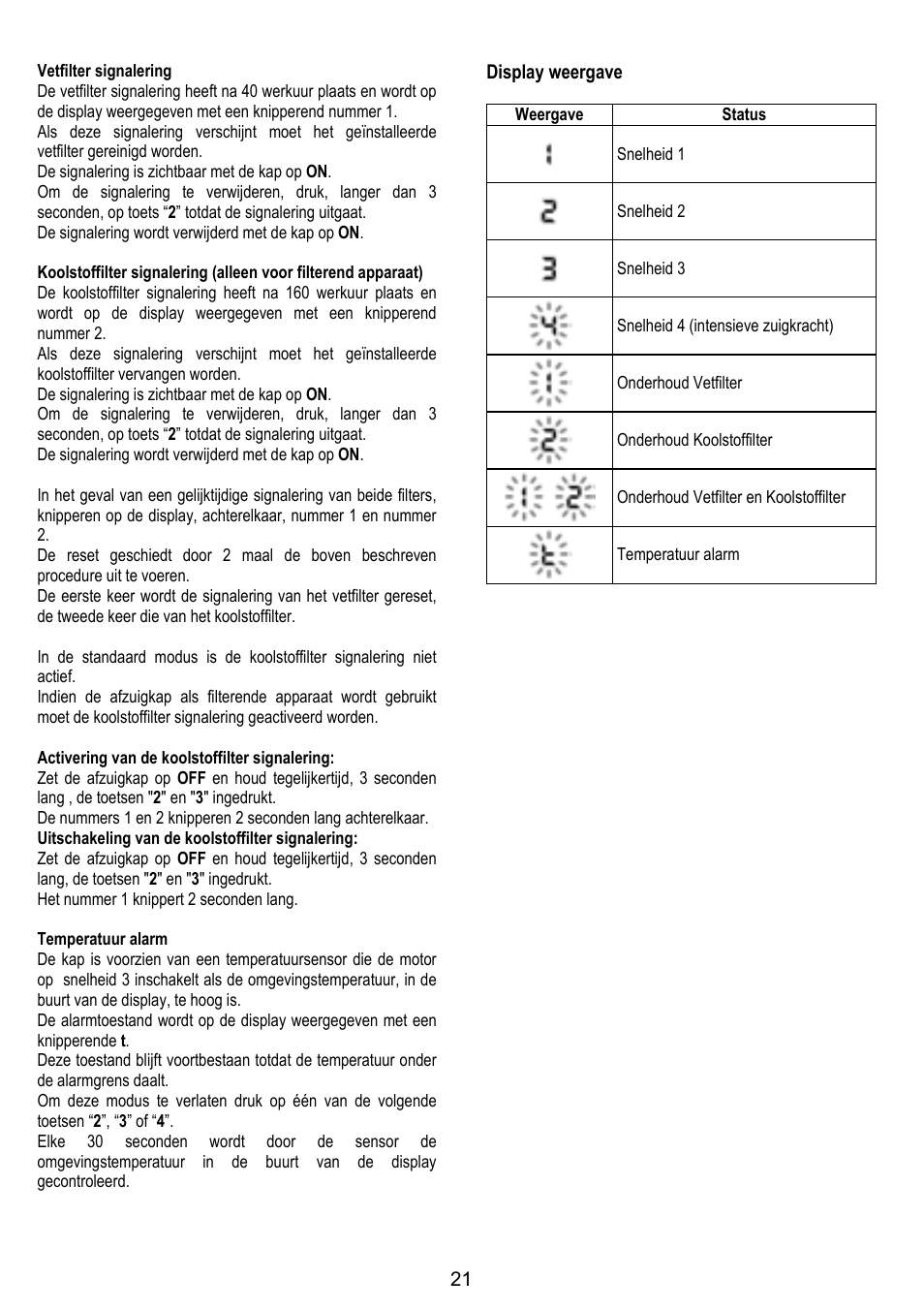 ELICA TROPIC User Manual | Page 21 / 92