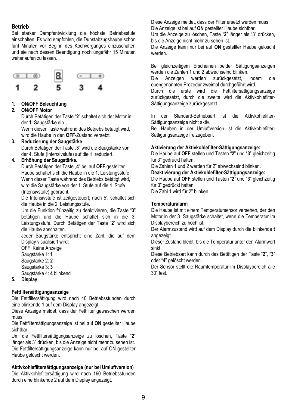 ELICA TROPIC User Manual | Page 9 / 92