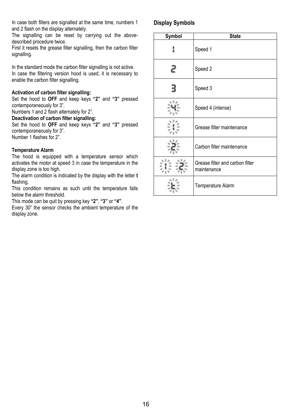 ELICA TUBE User Manual | Page 16 / 96