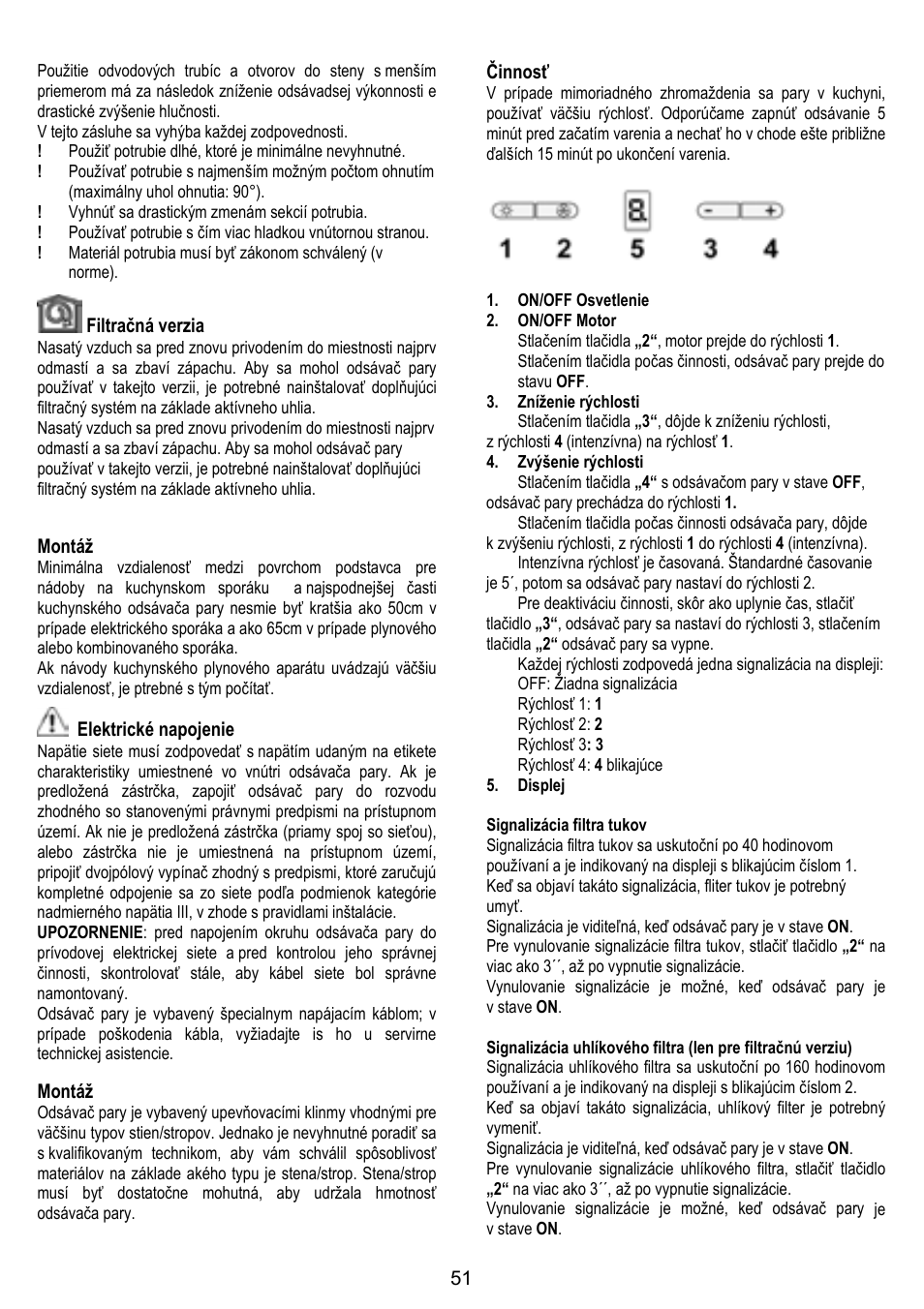 ELICA TUBE User Manual | Page 51 / 96