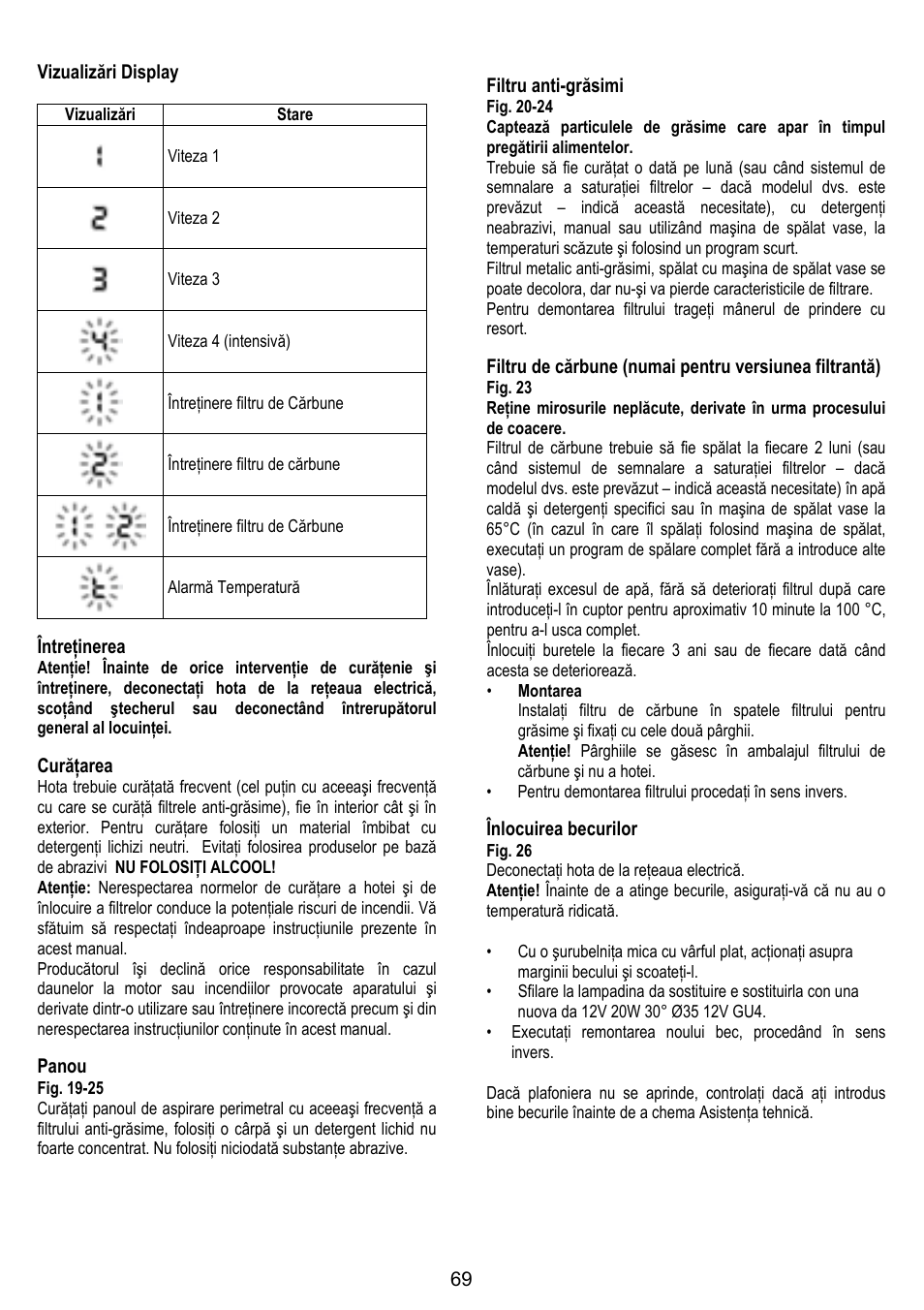 ELICA TUBE User Manual | Page 69 / 96