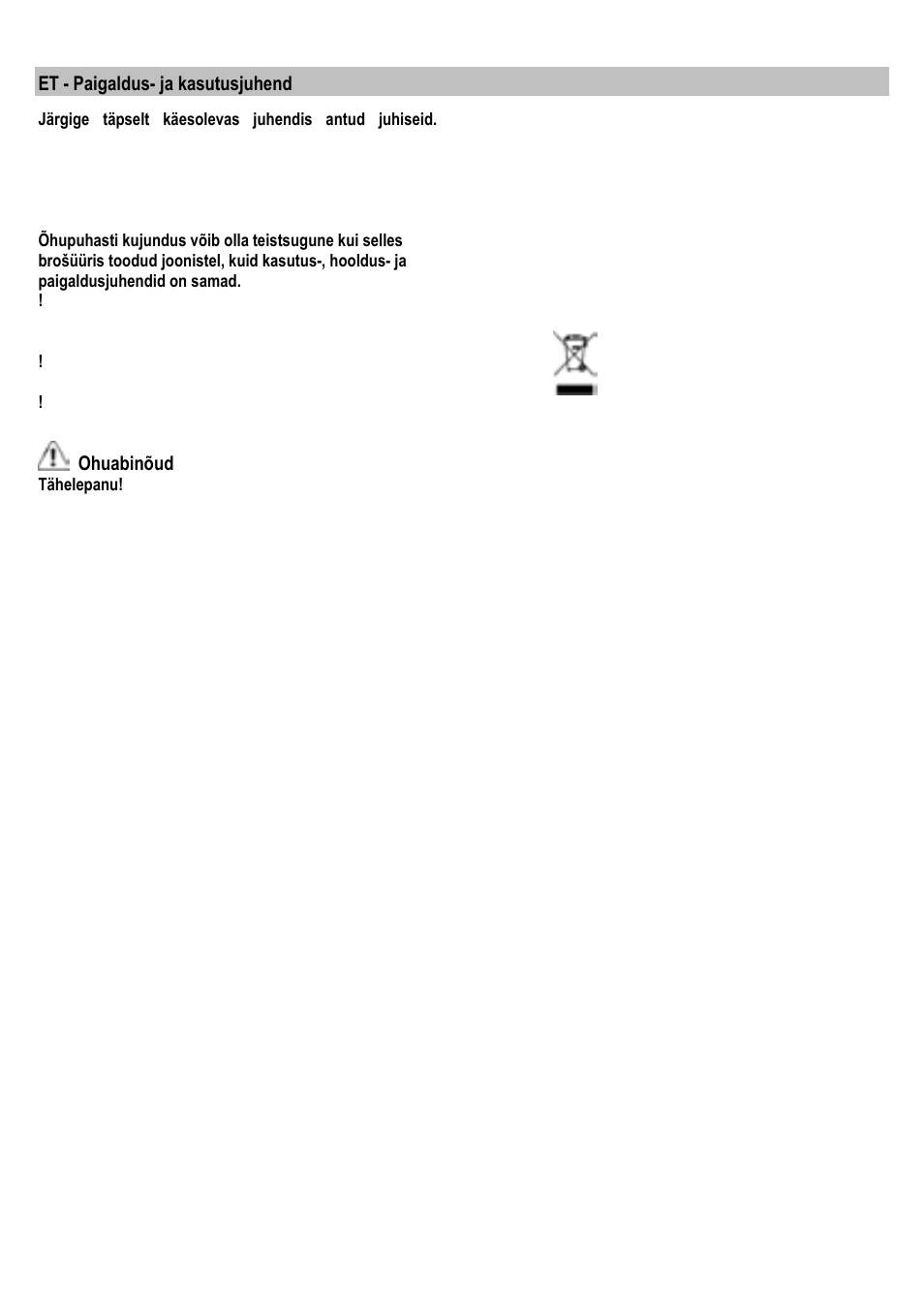 ELICA UP User Manual | Page 105 / 148