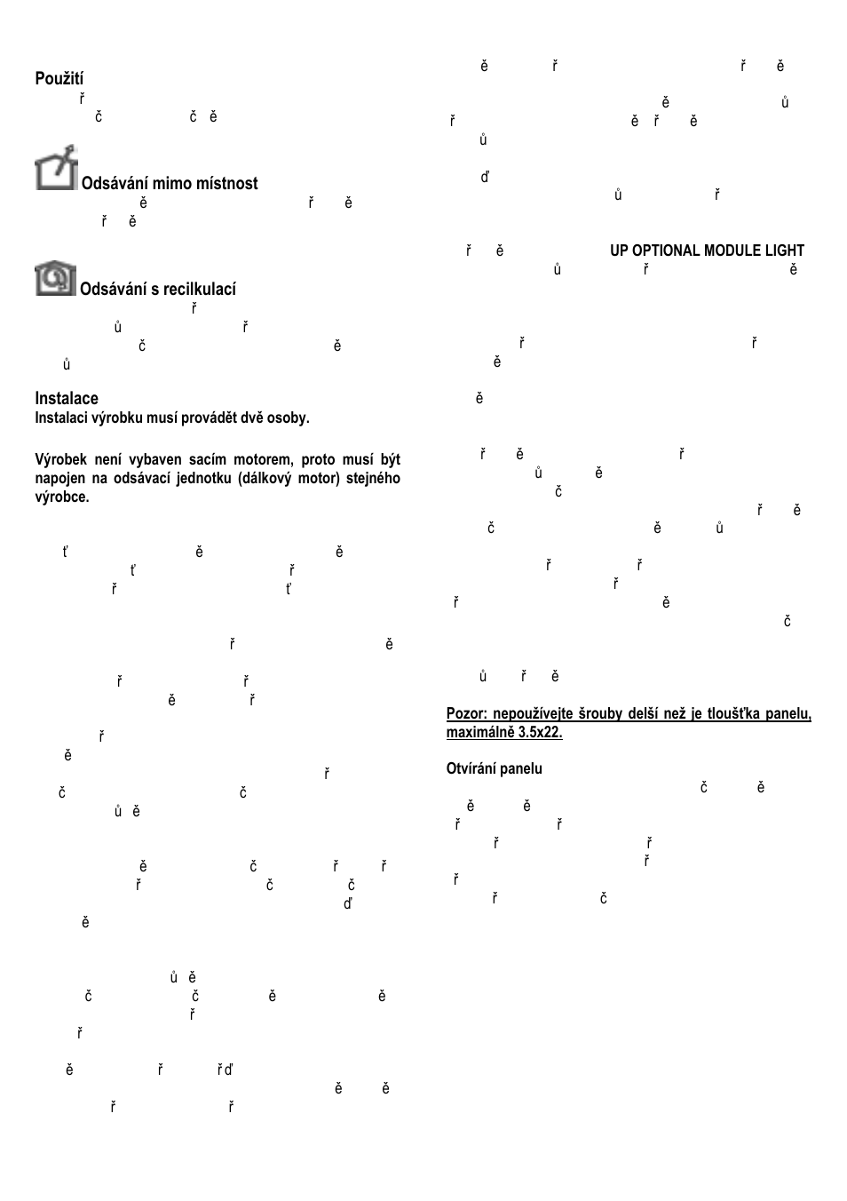 ELICA UP User Manual | Page 71 / 148