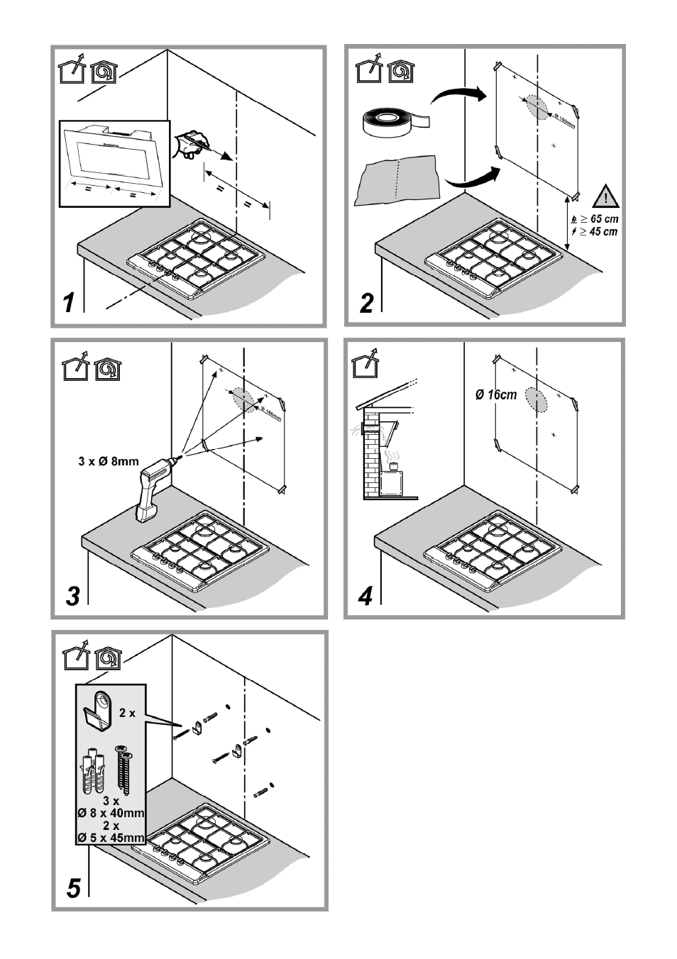 ELICA VERTIGO User Manual | Page 3 / 126