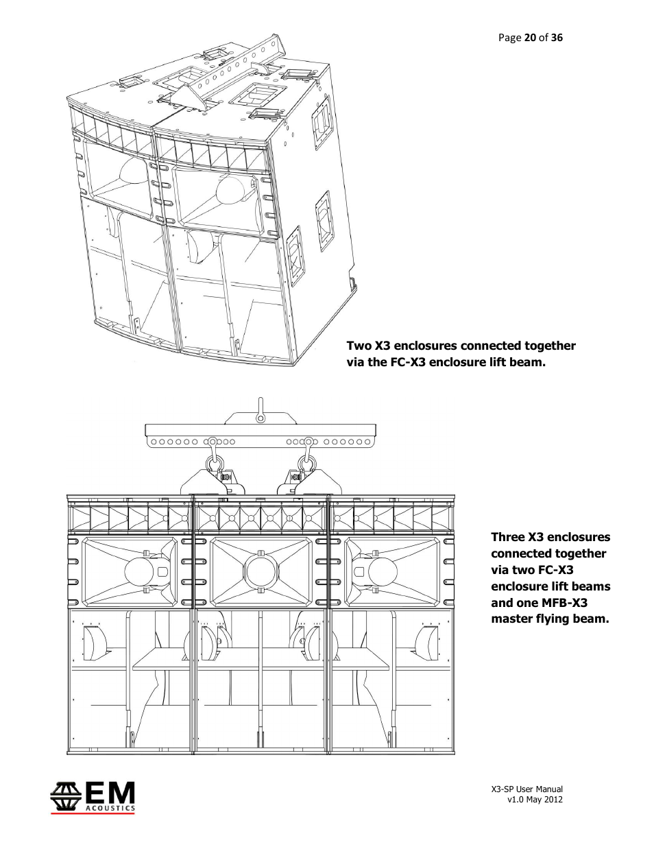 EM Acoustics X3-DFSP self-powered downfill element User Manual | Page 20 / 36
