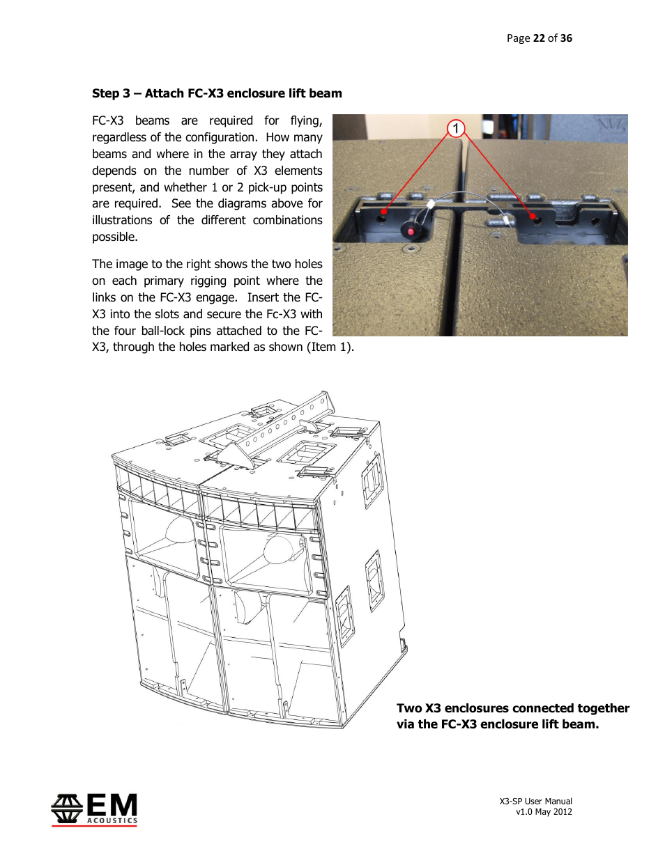 EM Acoustics X3-DFSP self-powered downfill element User Manual | Page 22 / 36
