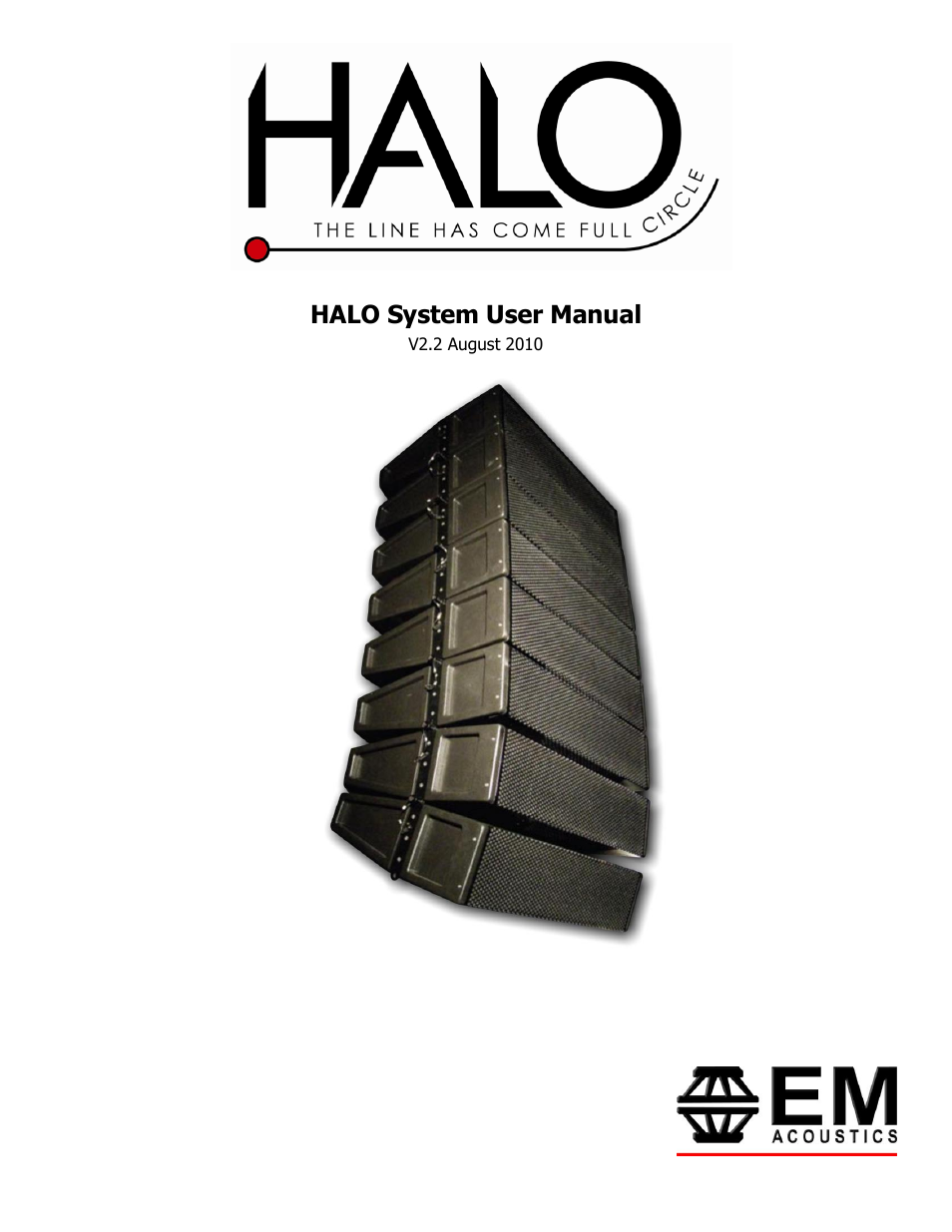 EM Acoustics HALO bi-amplified line array system User Manual | 39 pages