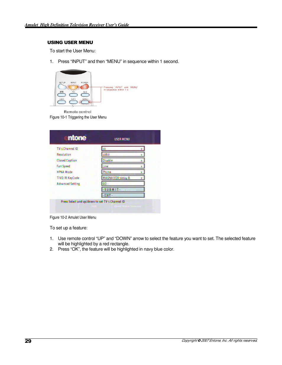 Entone Amulet 200 (D1) User Manual | Page 31 / 40