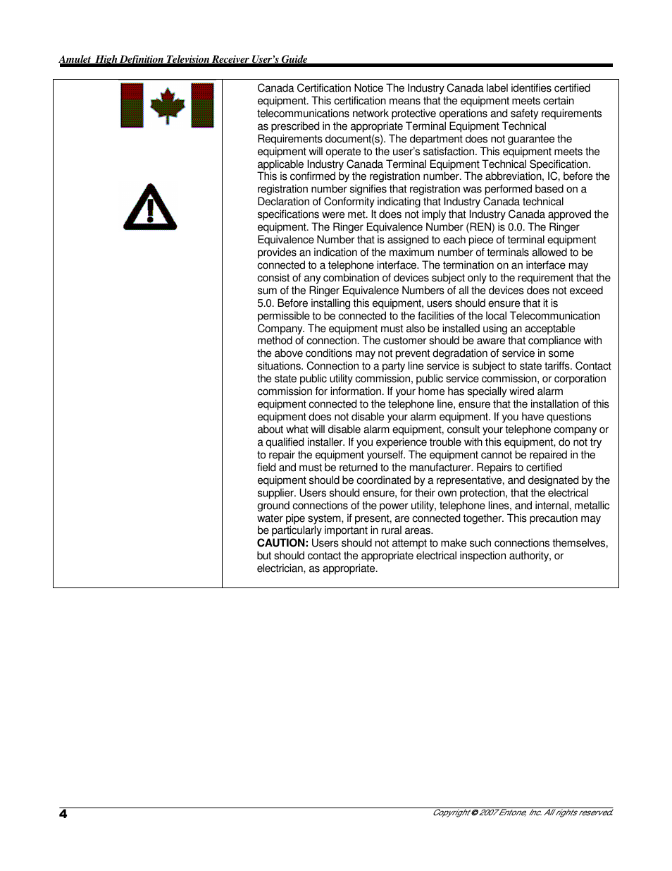 Entone Amulet 200 (D1) User Manual | Page 6 / 40