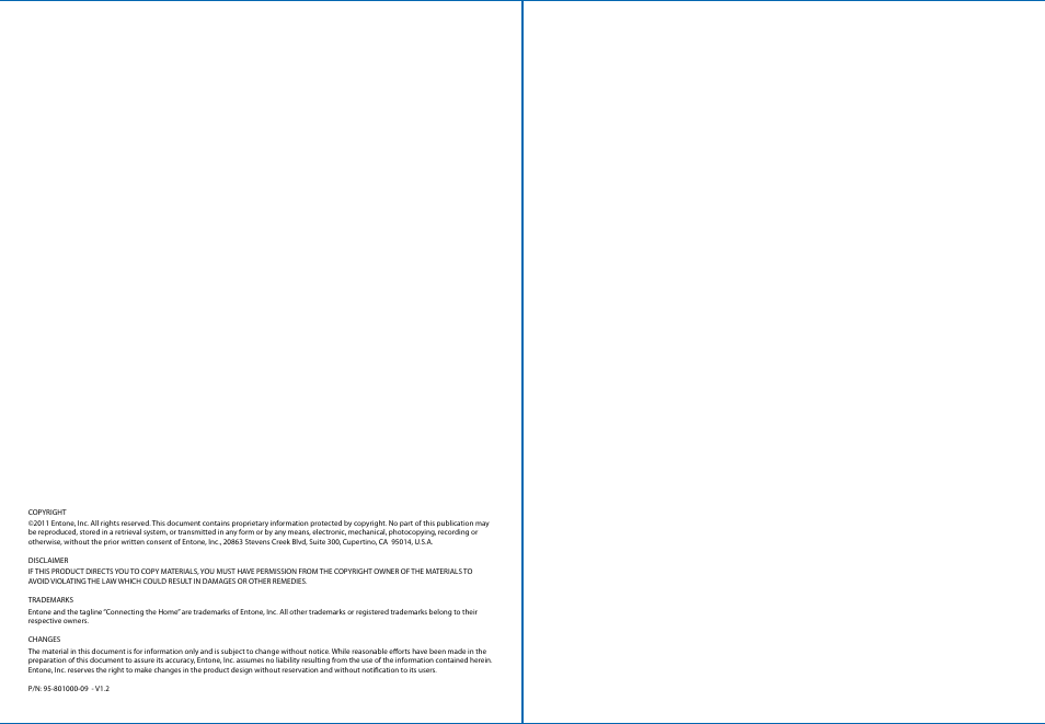 Entone Amulet 400 (G1) User Manual | Page 2 / 28