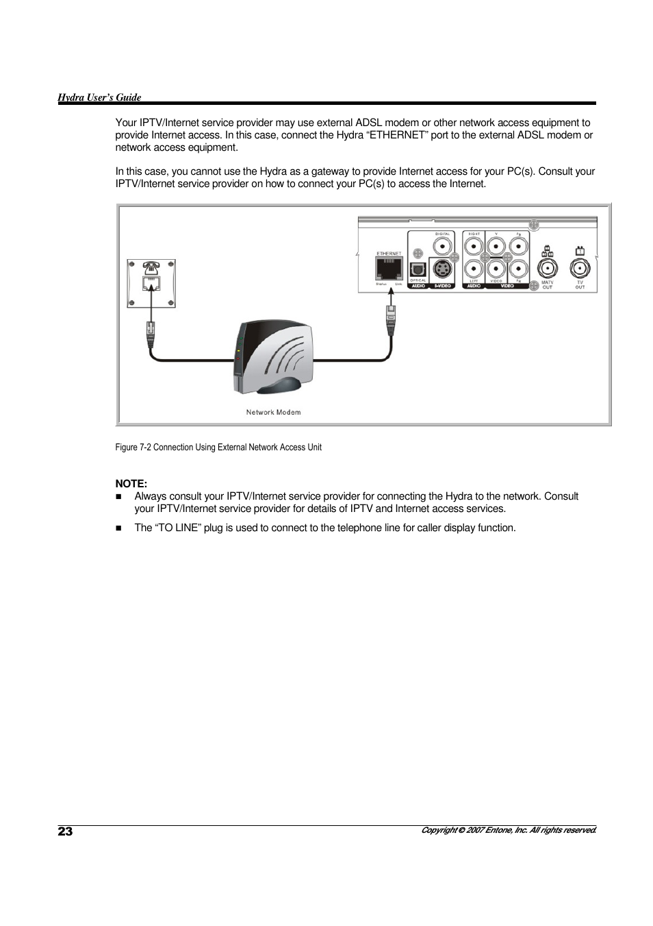 Entone Hydra II User Manual | Page 25 / 44
