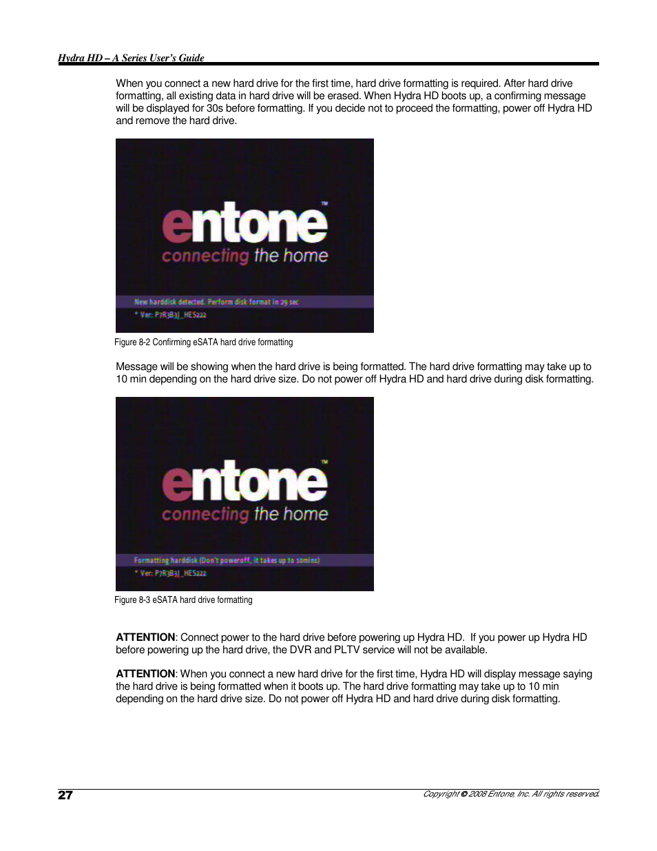 Entone Hydra HD A-Series User Manual | Page 29 / 50