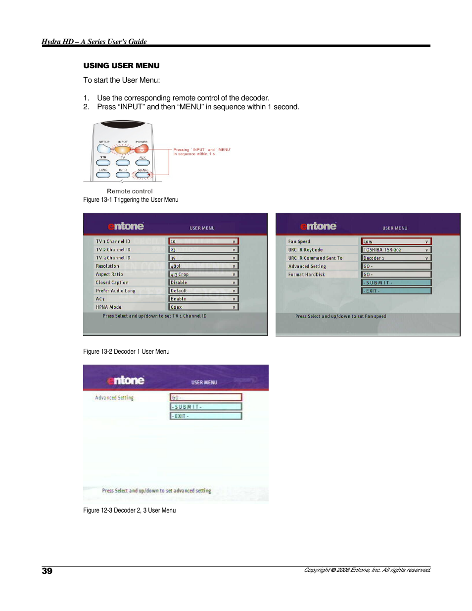 Entone Hydra HD A-Series User Manual | Page 41 / 50