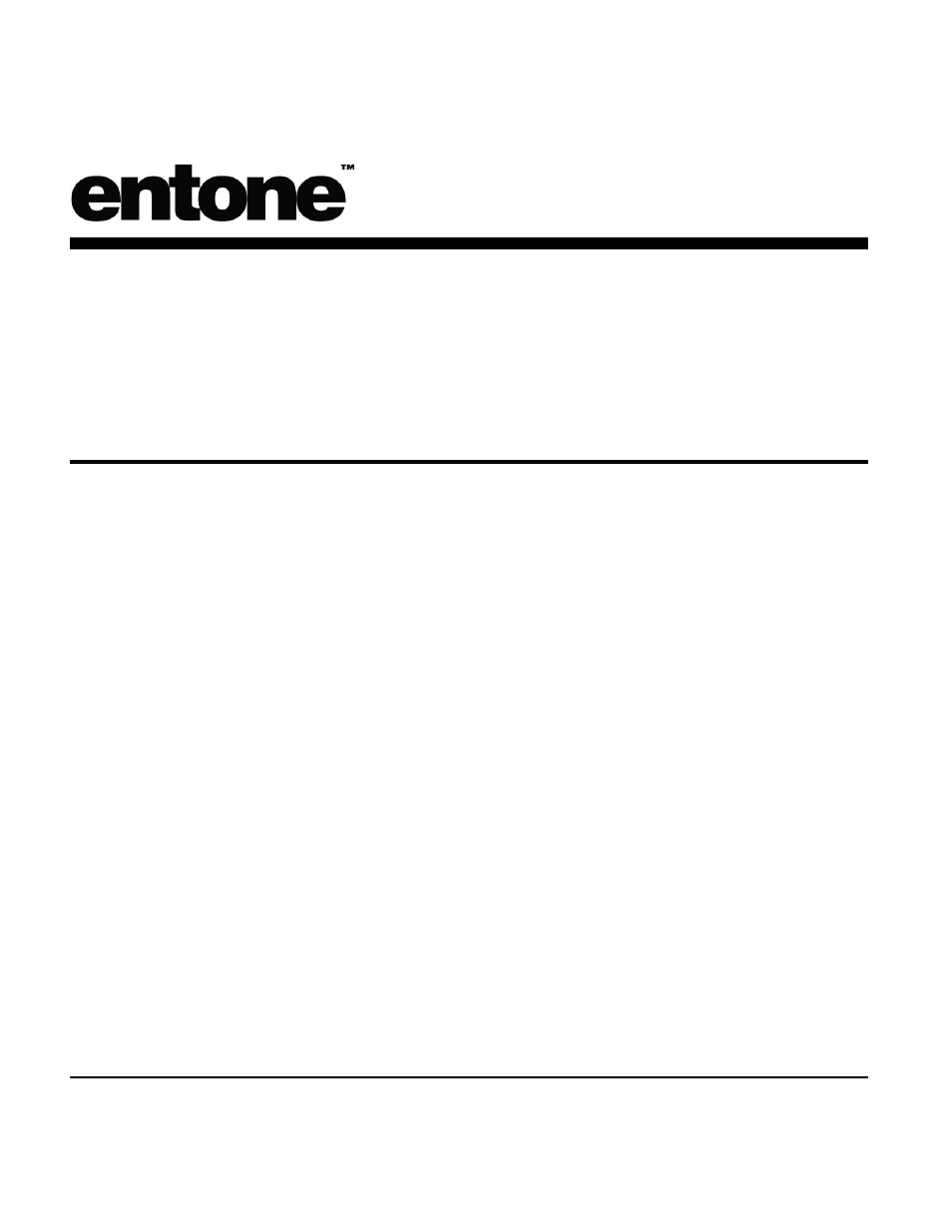 Entone Hydra HD User Manual | 6 pages