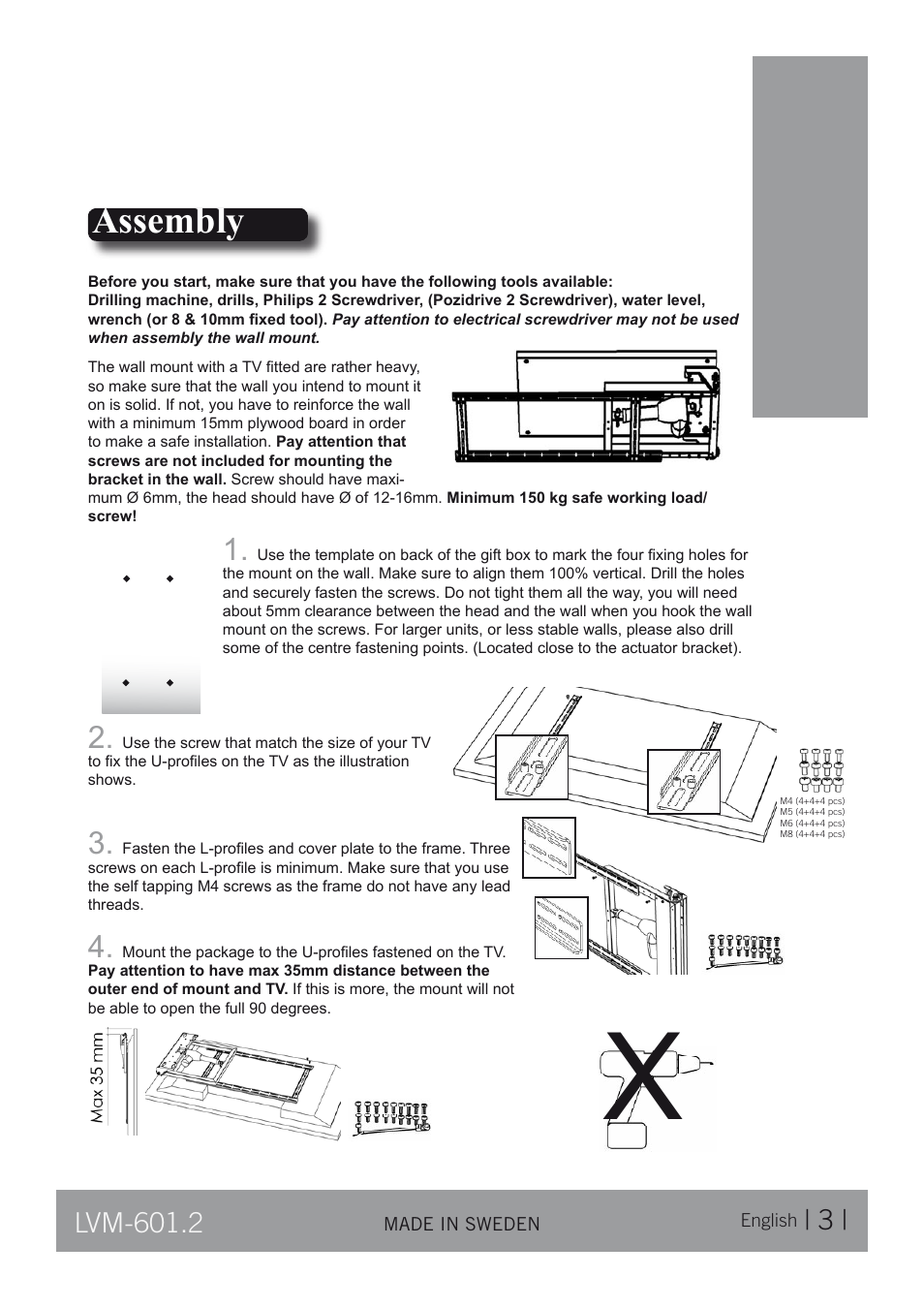 Assembly | CLO Systems LVM-601-2 User Manual | Page 3 / 14