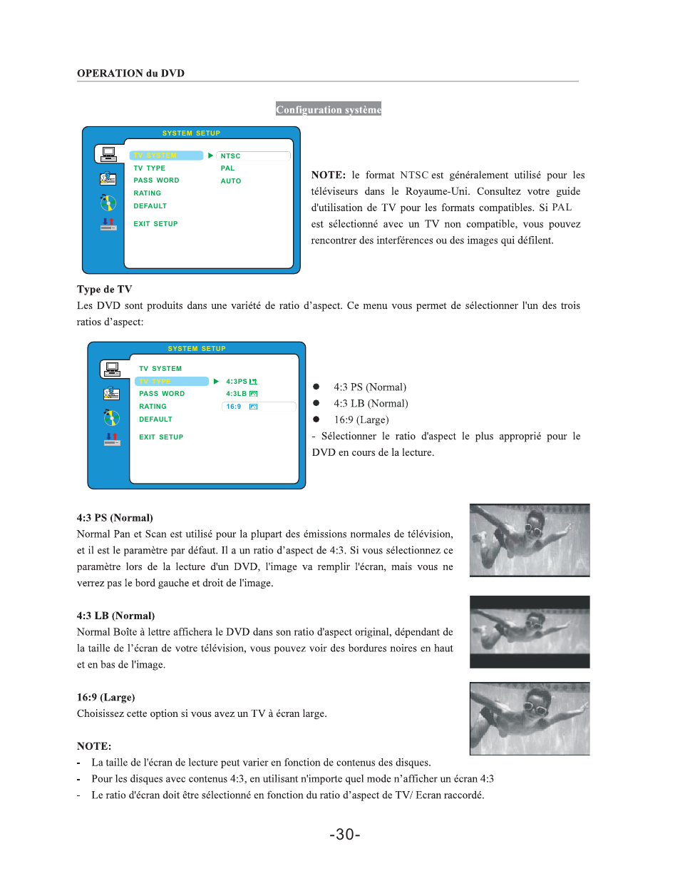 Ntsc pal | Curtis LCDVD198 User Manual | Page 34 / 45