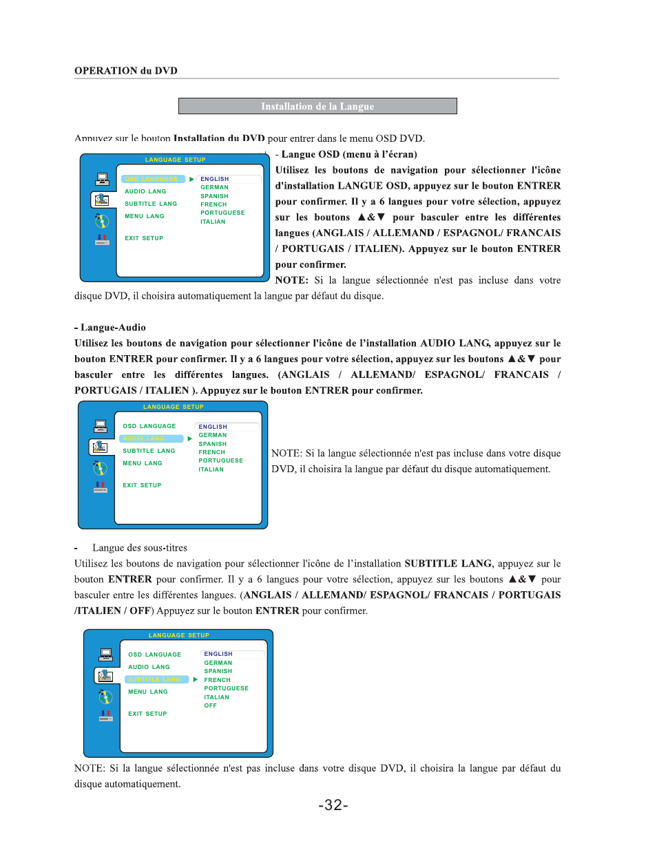 Curtis LCDVD198 User Manual | Page 36 / 45