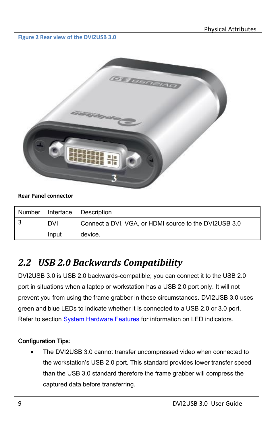 Usb 2.0 backwards compatibility, 2 usb 2.0 backwards compatibility | Epiphan DVI2USB 3.0 User Manual | Page 14 / 86