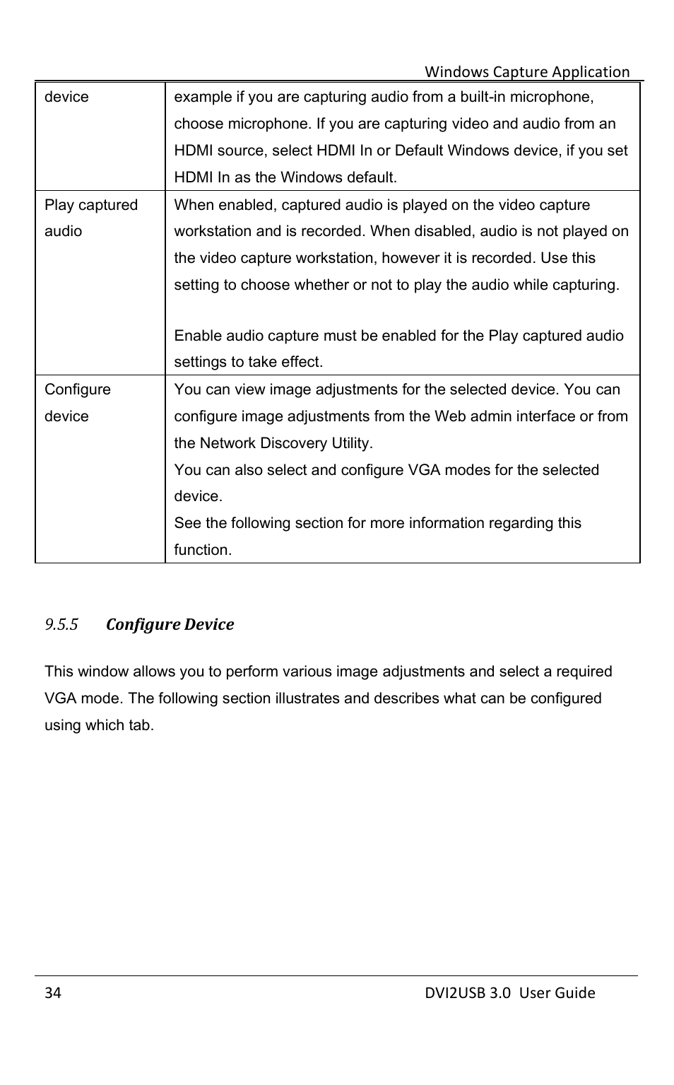 Configure device | Epiphan DVI2USB 3.0 User Manual | Page 39 / 86