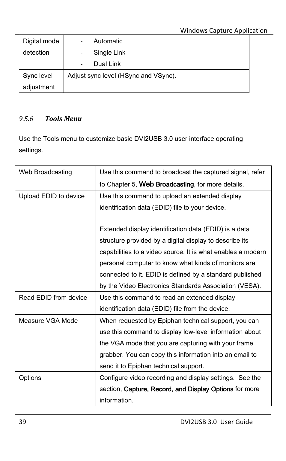 Tools menu | Epiphan DVI2USB 3.0 User Manual | Page 44 / 86