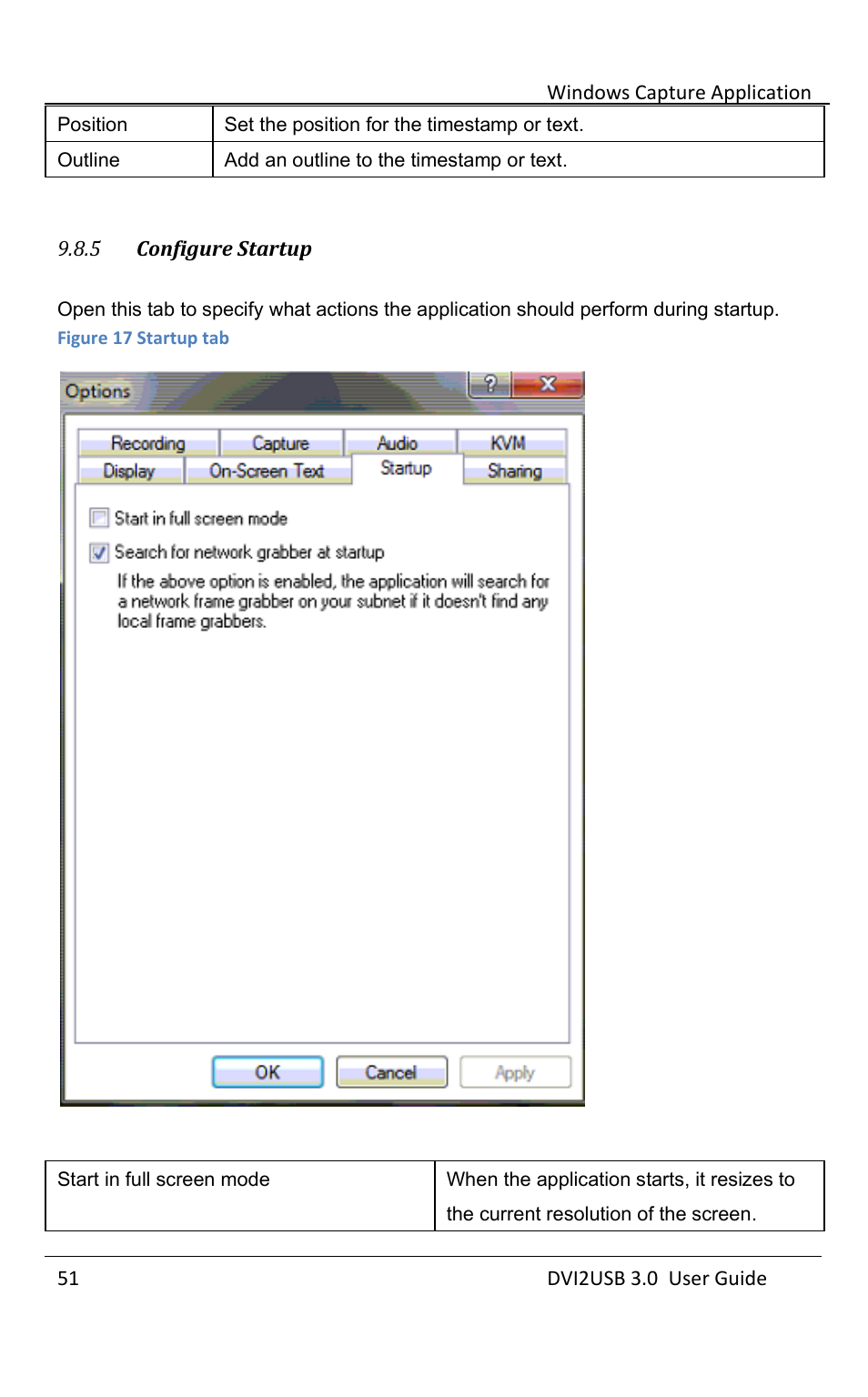 Configure startup | Epiphan DVI2USB 3.0 User Manual | Page 56 / 86