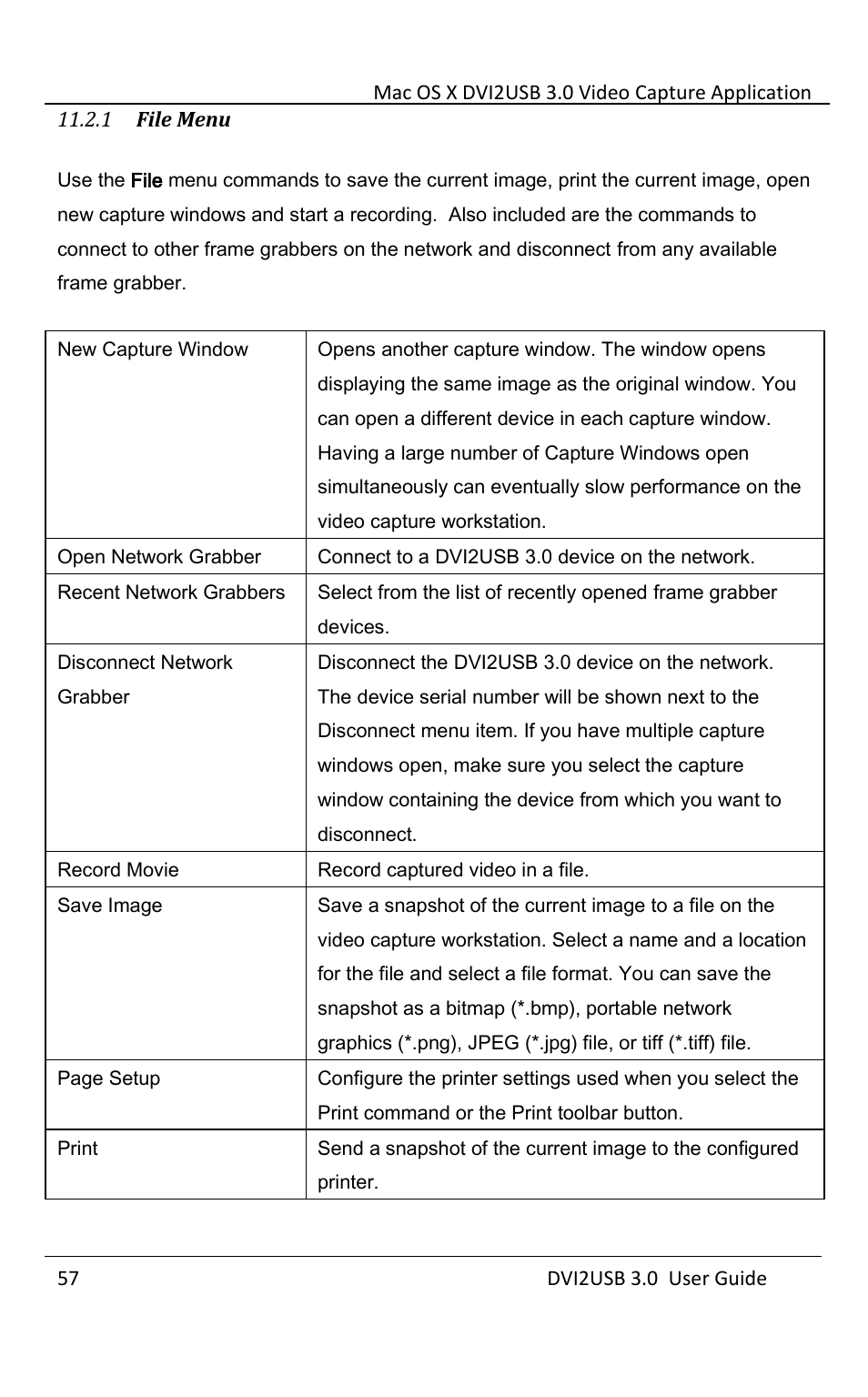 File menu | Epiphan DVI2USB 3.0 User Manual | Page 62 / 86