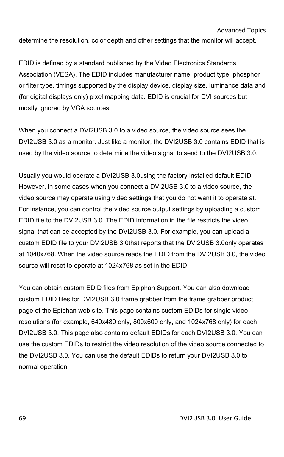 Epiphan DVI2USB 3.0 User Manual | Page 74 / 86