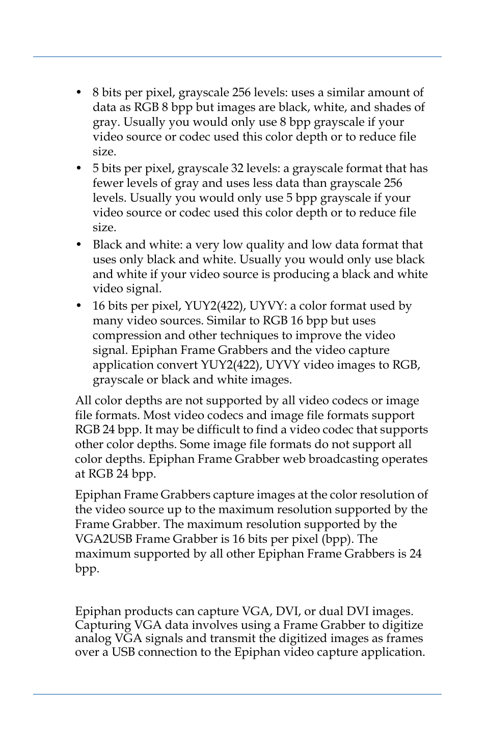 Capture, image capture, frame grabbing | Epiphan VGA2USB Pro User Manual | Page 46 / 166