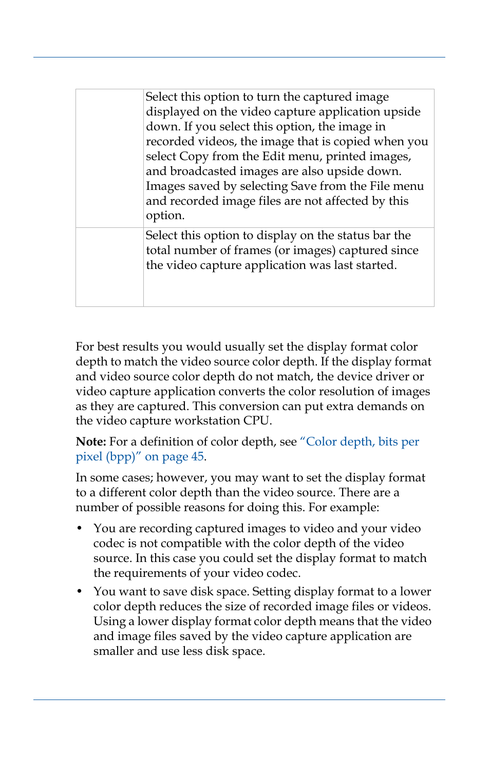 About setting the display format, About setting the display | Epiphan VGA2USB Pro User Manual | Page 74 / 166