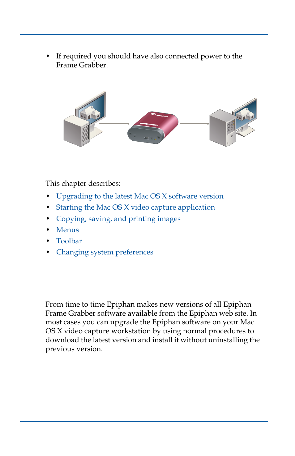 Upgrading to the latest mac os x software version | Epiphan VGA2USB Pro User Manual | Page 80 / 166