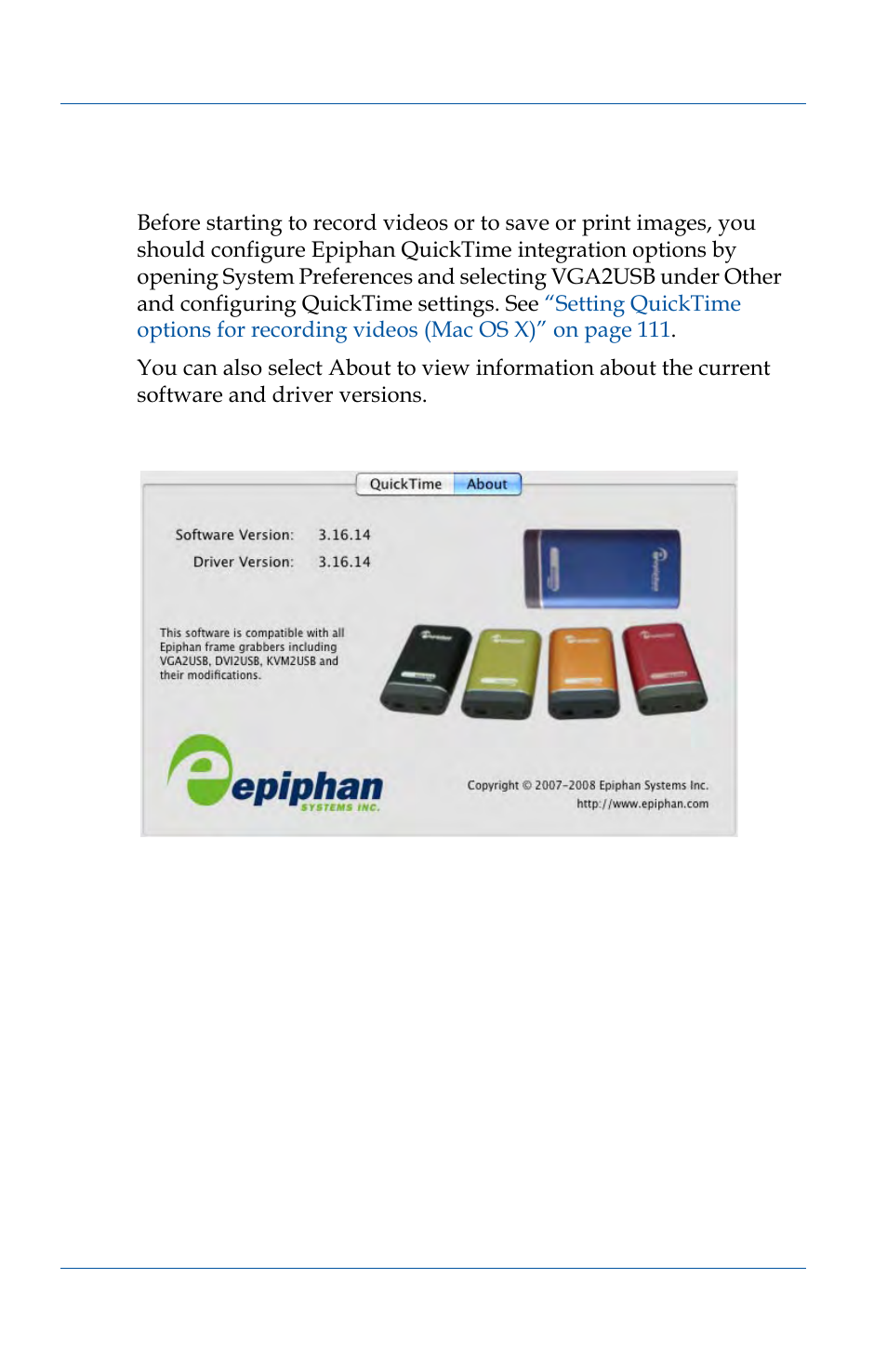 Changing system preferences, Changing system preferences 90 | Epiphan VGA2USB Pro User Manual | Page 90 / 166