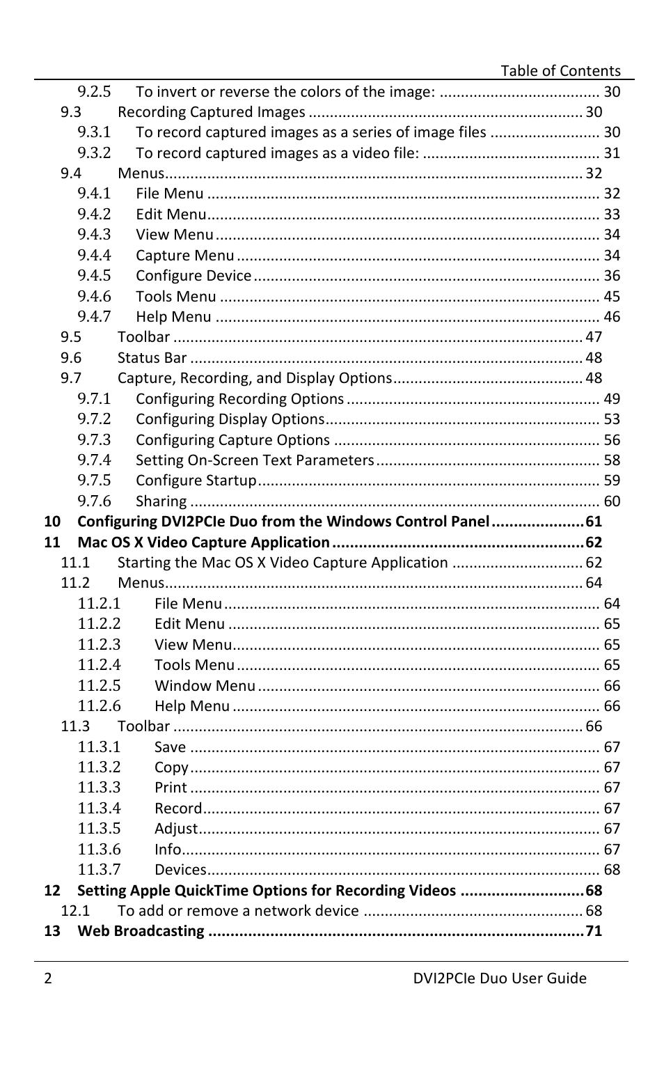 Epiphan DVI2PCIe Duo User Manual | Page 6 / 93