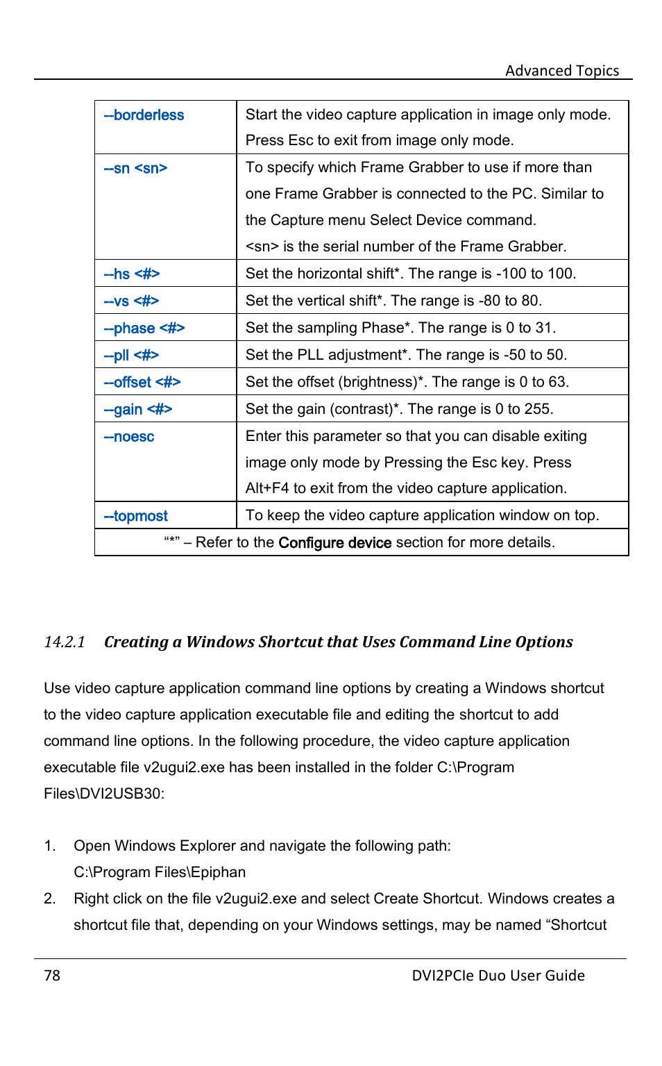 Epiphan DVI2PCIe Duo User Manual | Page 82 / 93