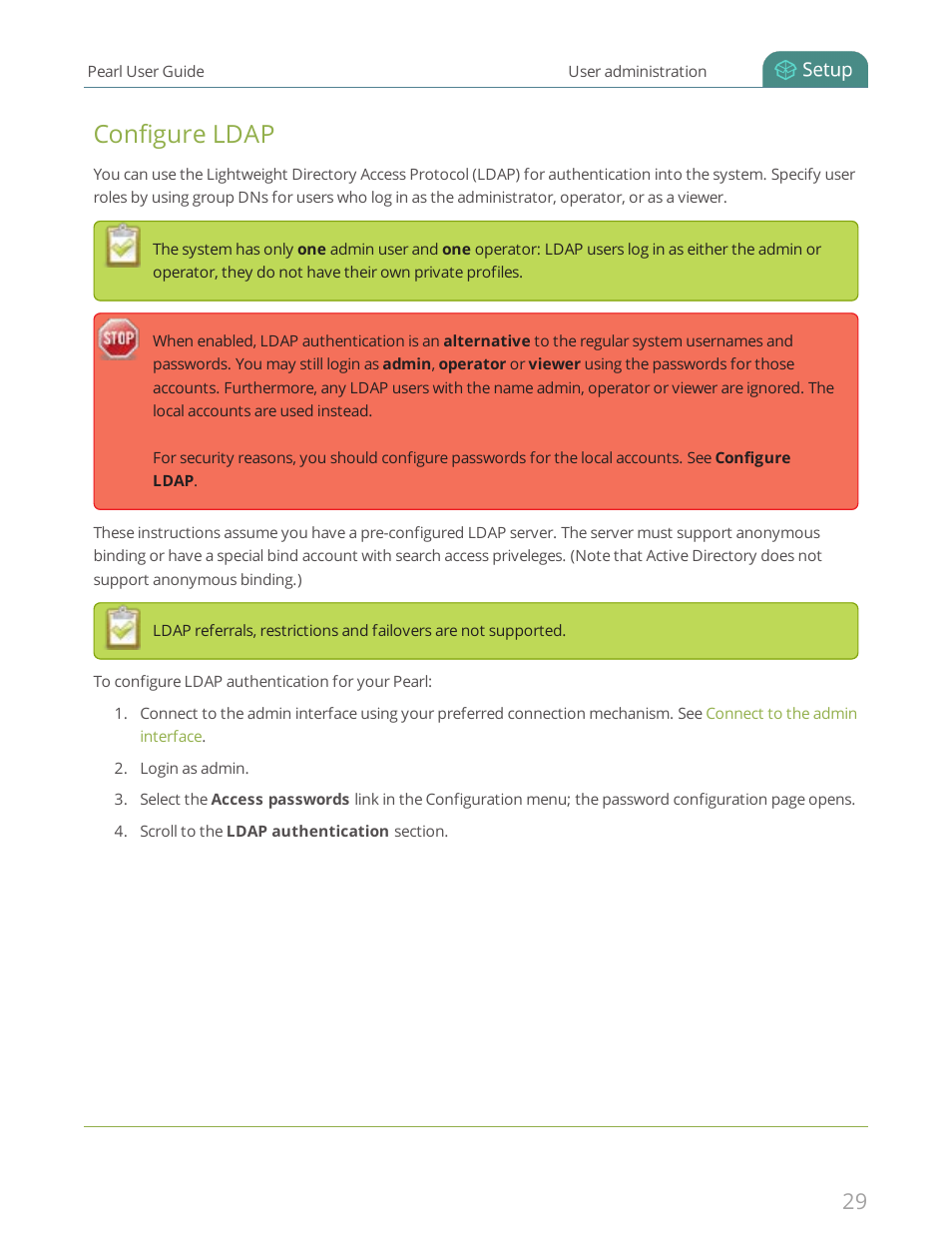 Configure ldap | Epiphan Pearl User Manual | Page 42 / 342