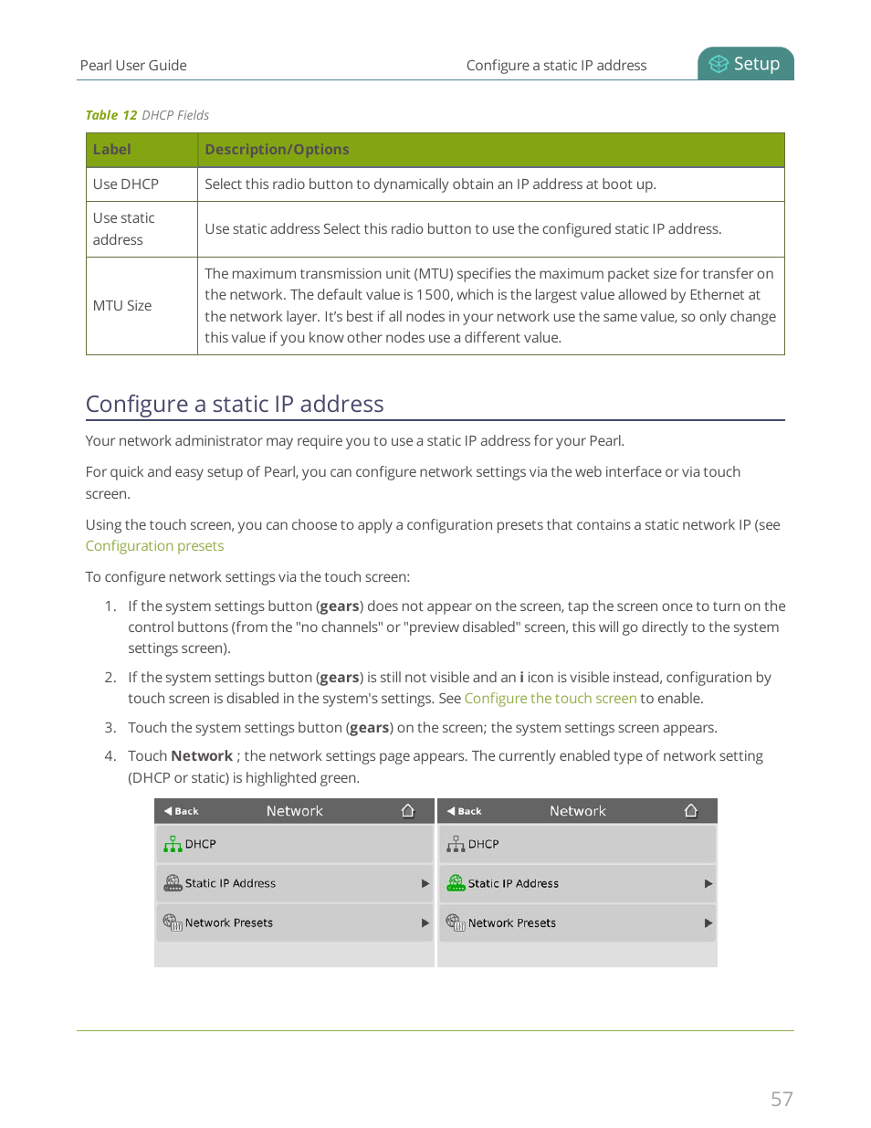 Configure a static ip address | Epiphan Pearl User Manual | Page 70 / 342