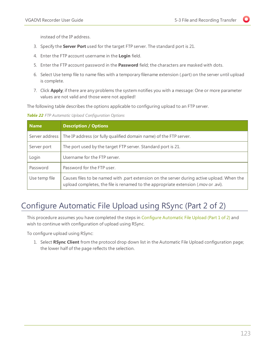 Epiphan VGADVI Recorder User Manual | Page 132 / 209