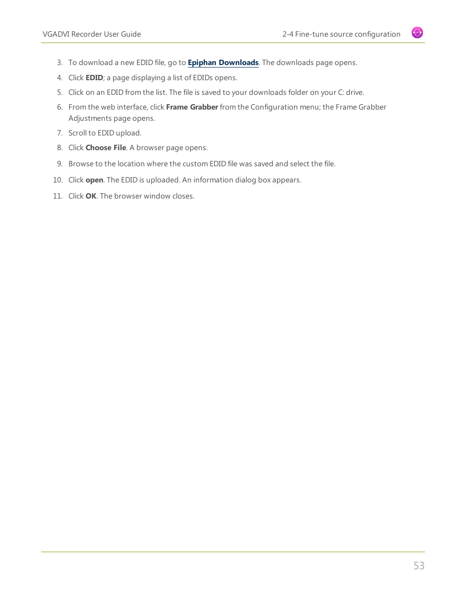 Epiphan VGADVI Recorder User Manual | Page 62 / 209