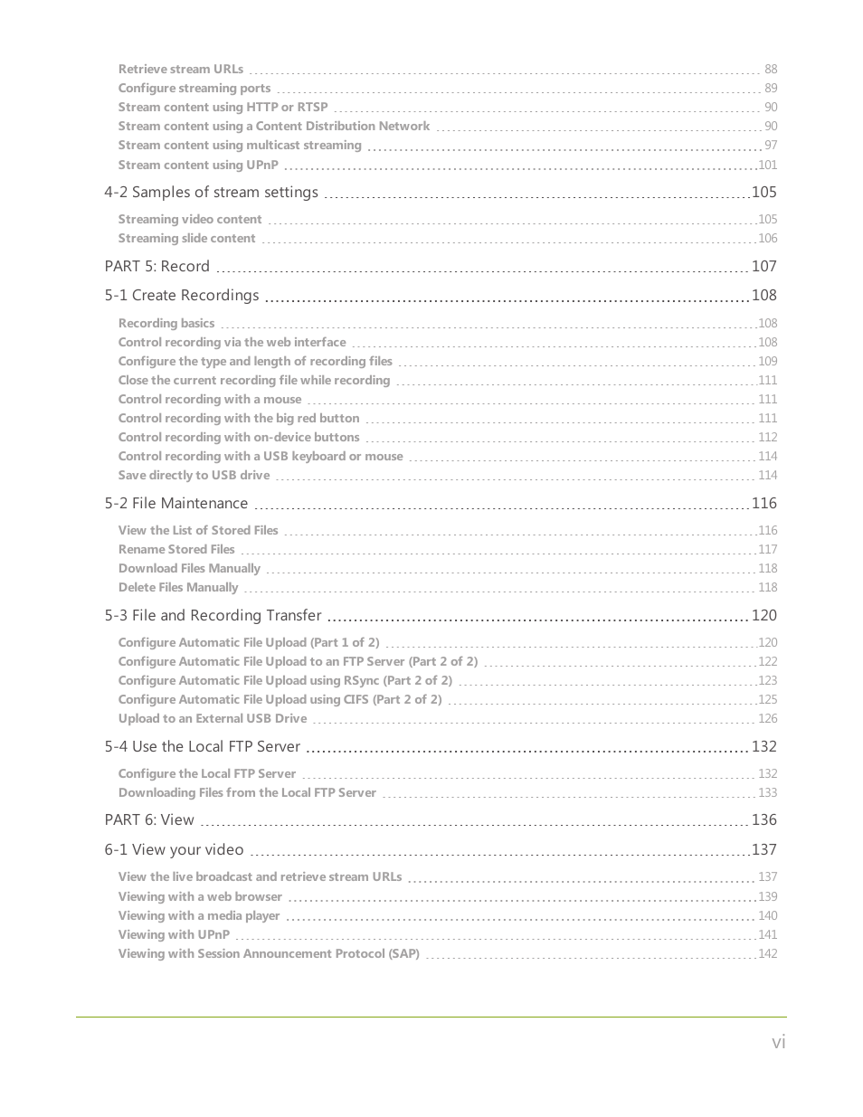 Epiphan VGADVI Recorder User Manual | Page 7 / 209