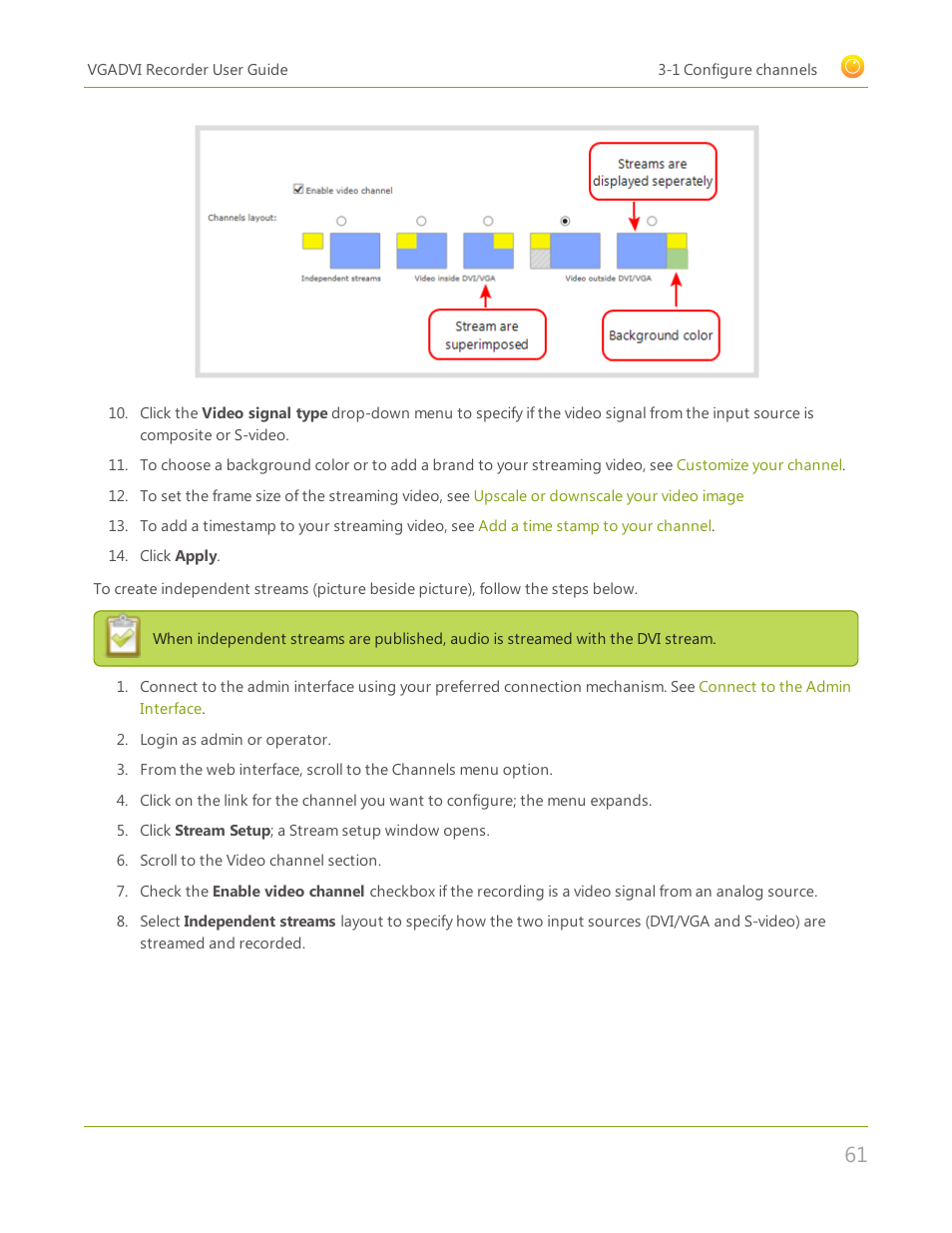 Epiphan VGADVI Recorder User Manual | Page 70 / 209