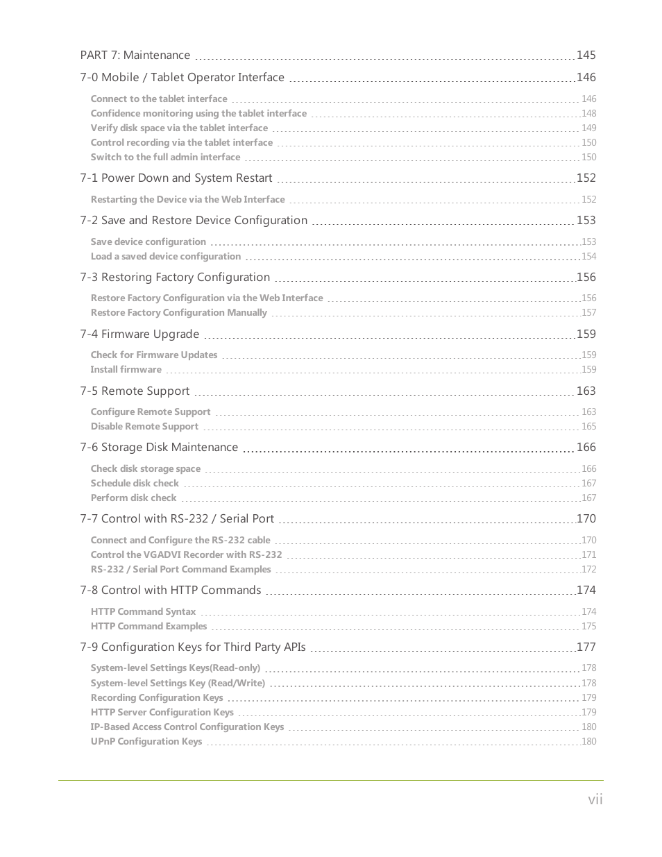 Epiphan VGADVI Recorder User Manual | Page 8 / 209