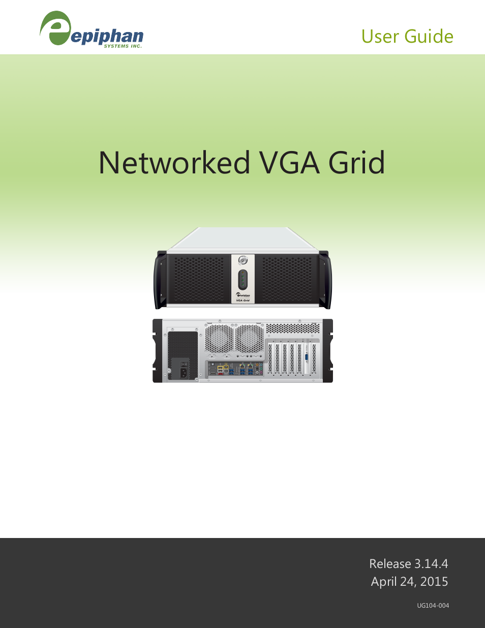 Epiphan Networked VGA Grid User Manual | 306 pages