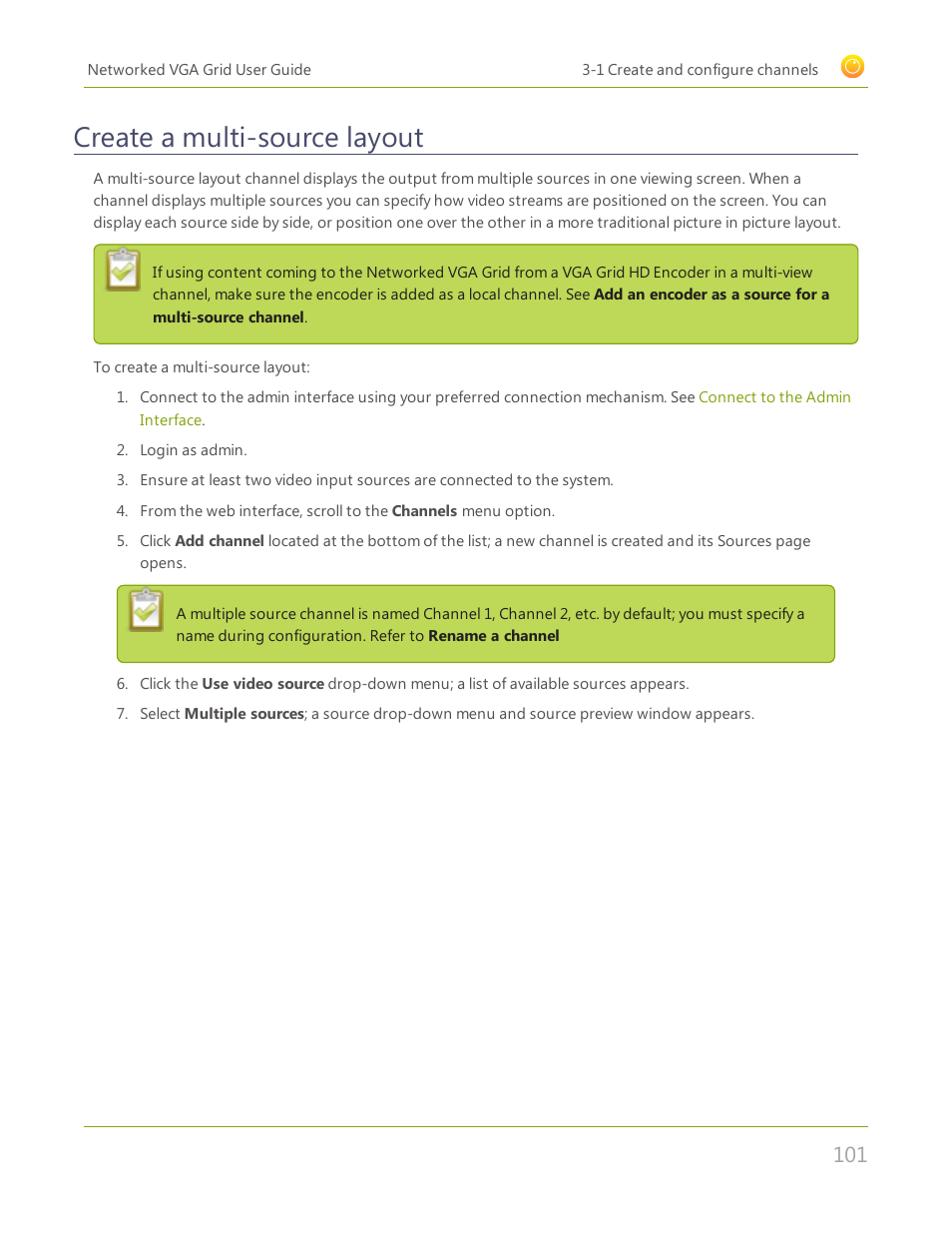 Create a multi-source layout | Epiphan Networked VGA Grid User Manual | Page 113 / 306