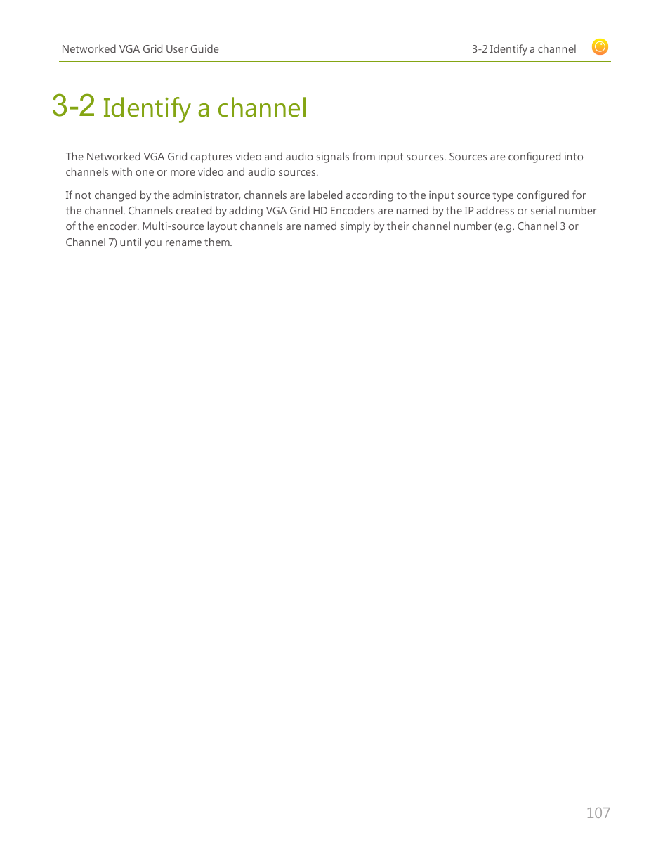 2 identify a channel, Identify a channel | Epiphan Networked VGA Grid User Manual | Page 119 / 306